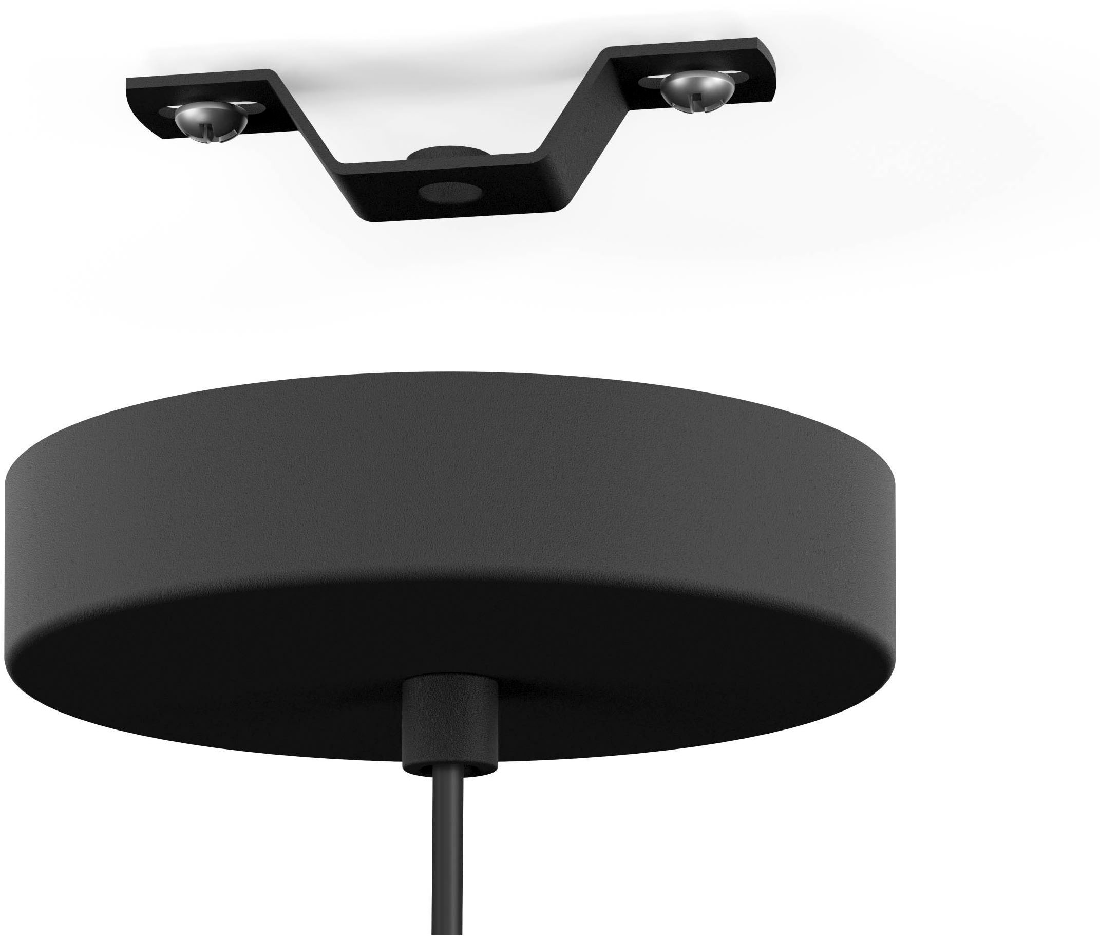 EGLO Hängeleuchte »Venezuela Hängelampe, Pendelleuchte, Esszimmerlampe, Metall, E27« E27 1 Stk. Hängeleuchte - H110 x Ø40 cm - schwarz, gold - 1X40W exkl.