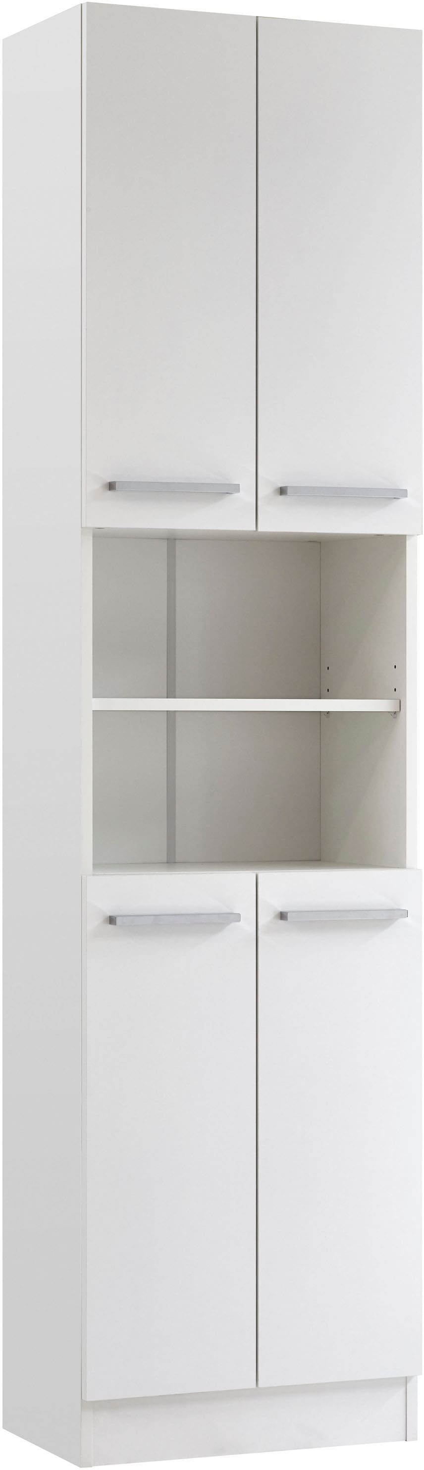 Saphir Badmöbel-Set »Quickset 335 8-teilig, Waschbeckenunterschrank mit LED-Spiegelschrank«, (10 St.), Hochschränke, Unterschränke, Hängeschränke, inkl. Türdämpfer, 17 Türen
