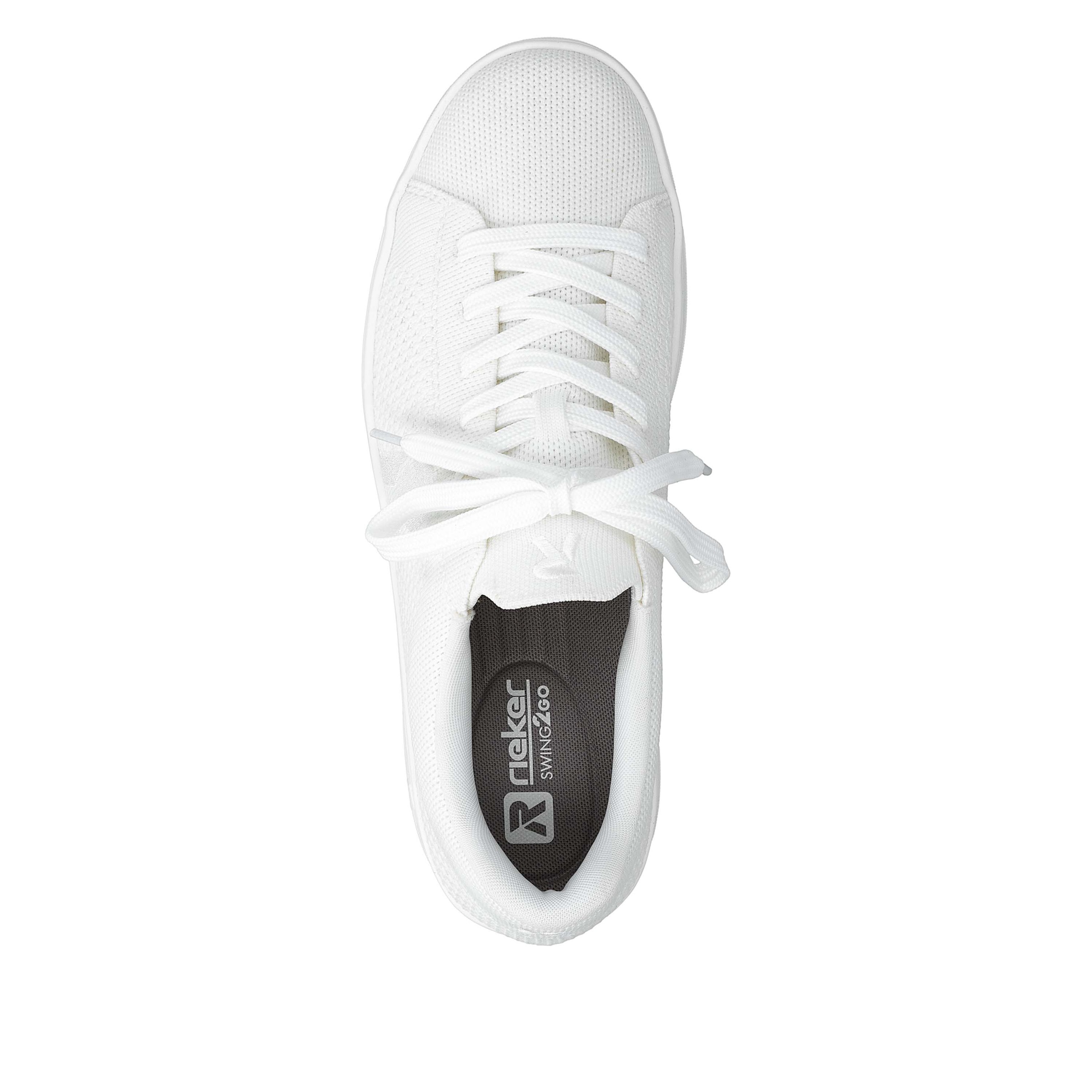 RIEKER Sport Plateausneaker  Slip-on Sneaker, Halbschuh, Freizeitsneaker mit aufgesetzter Schnürung