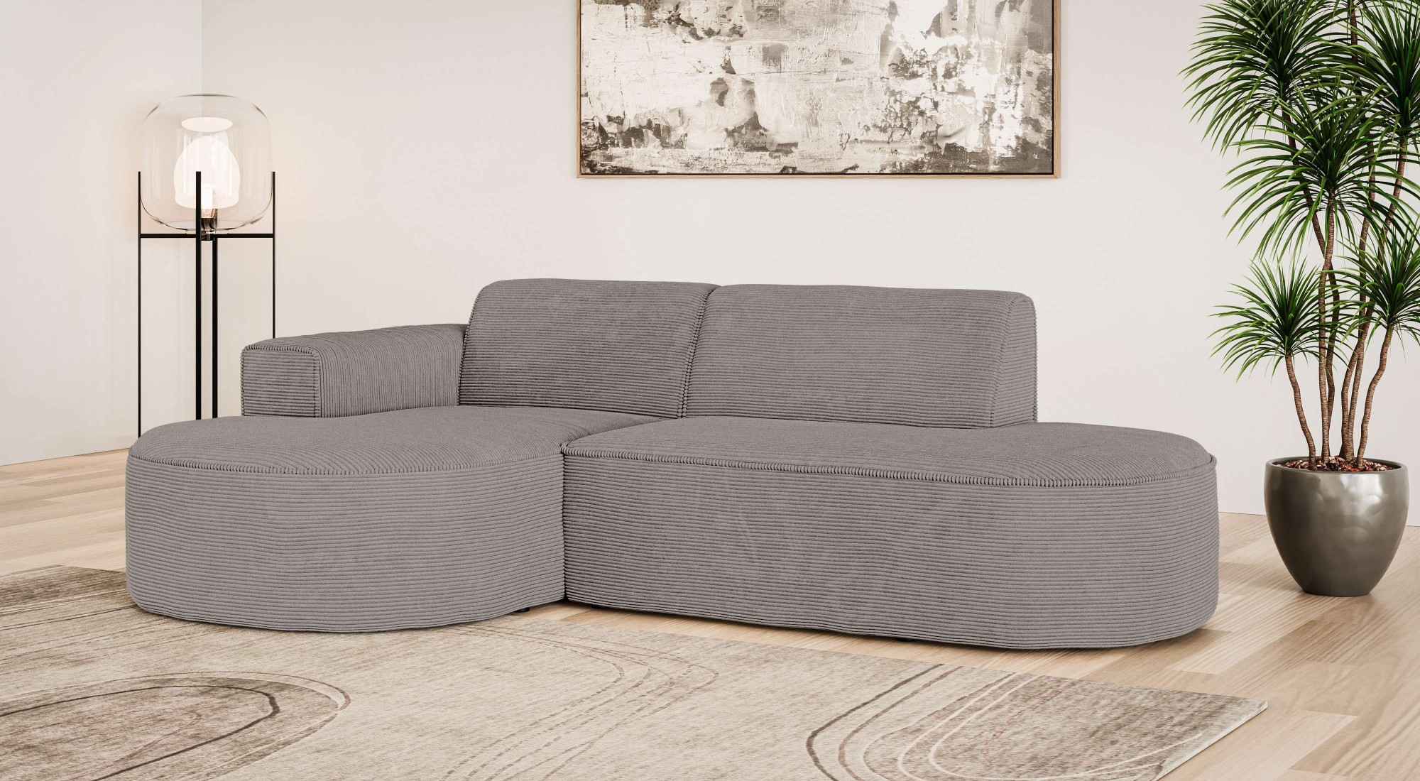 OTTO home Ecksofa »ADELLA XL Design-Sofa mit Recamiere rechts/links, 263/15 günstig online kaufen