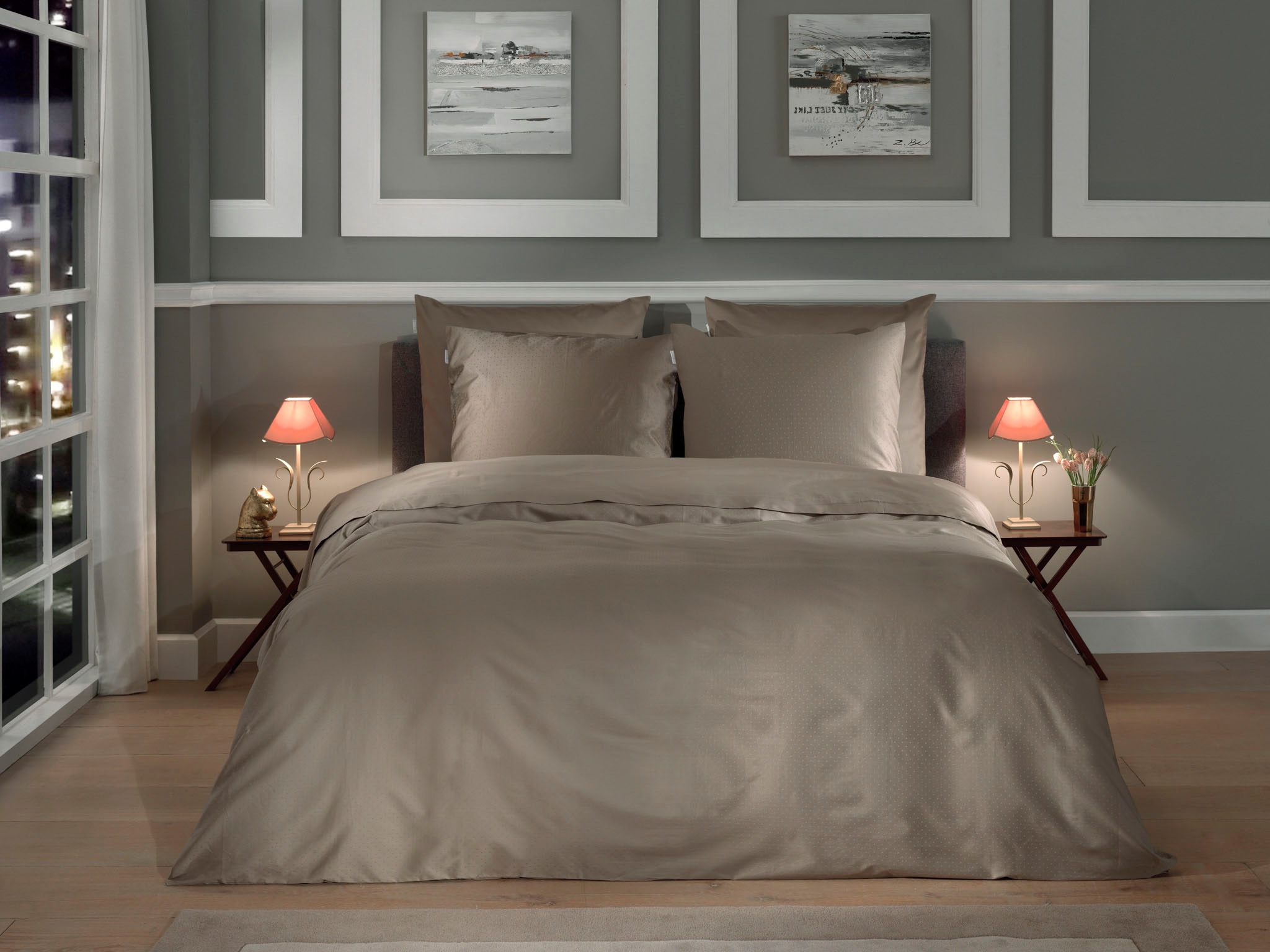 Heckett & Lane Bettwäsche »Punto« 2 Stk. tlg. gepunktet, 100% Baumwolle ab günstig online kaufen