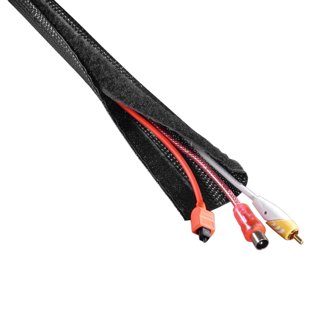 Hama Geflechtschlauch »Flexibler Kabelschlauch mit Klettverschluss, 20 - 40 mm, 1,8 m«