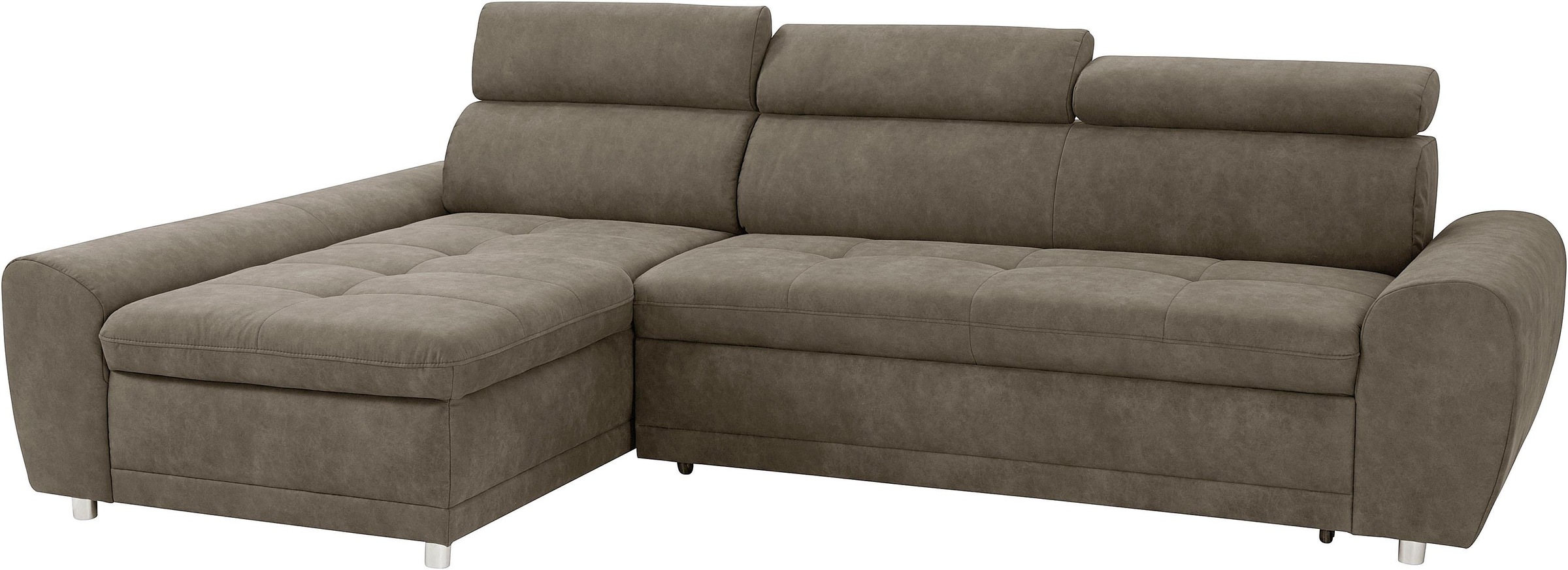 sit&more Ecksofa »Riva L-Form«, inklusive Kopteilverstellung, wahlweise mit Bettfunktion
