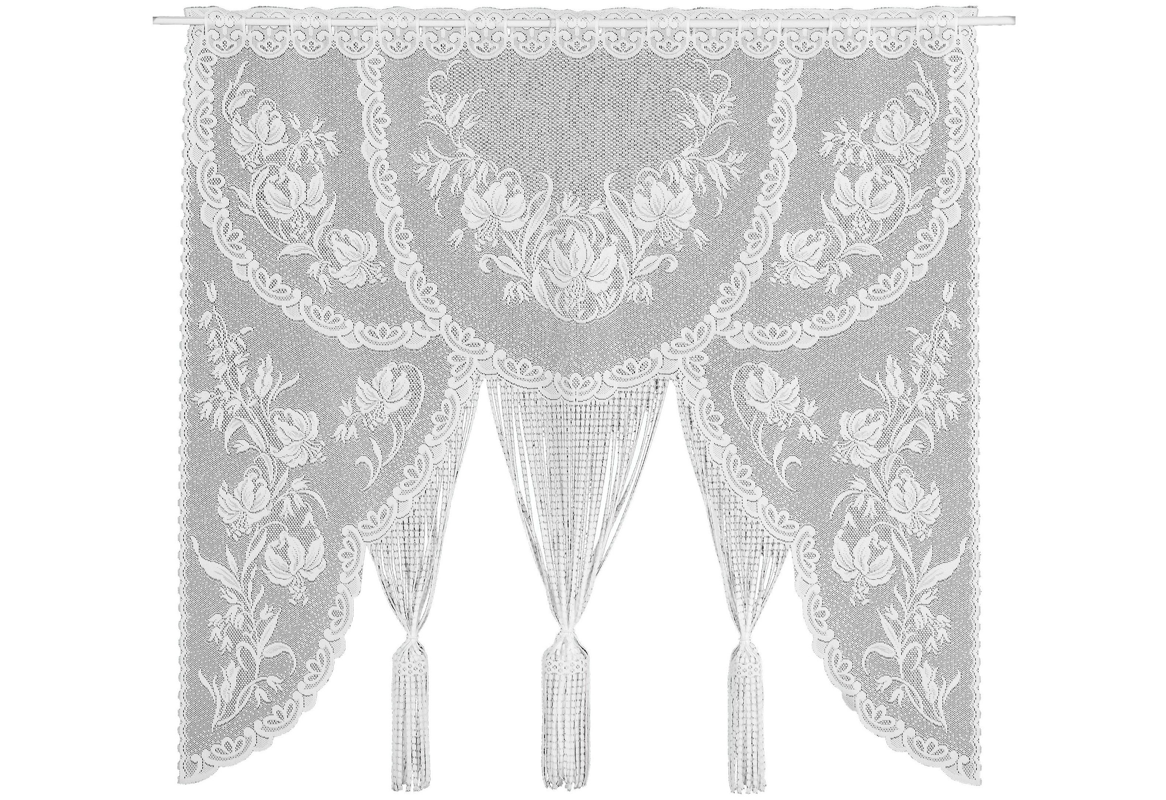 Weckbrodt Scheibengardine »Konstanz-A«, (1 St.), Fadengardine, Jacquard, fl günstig online kaufen