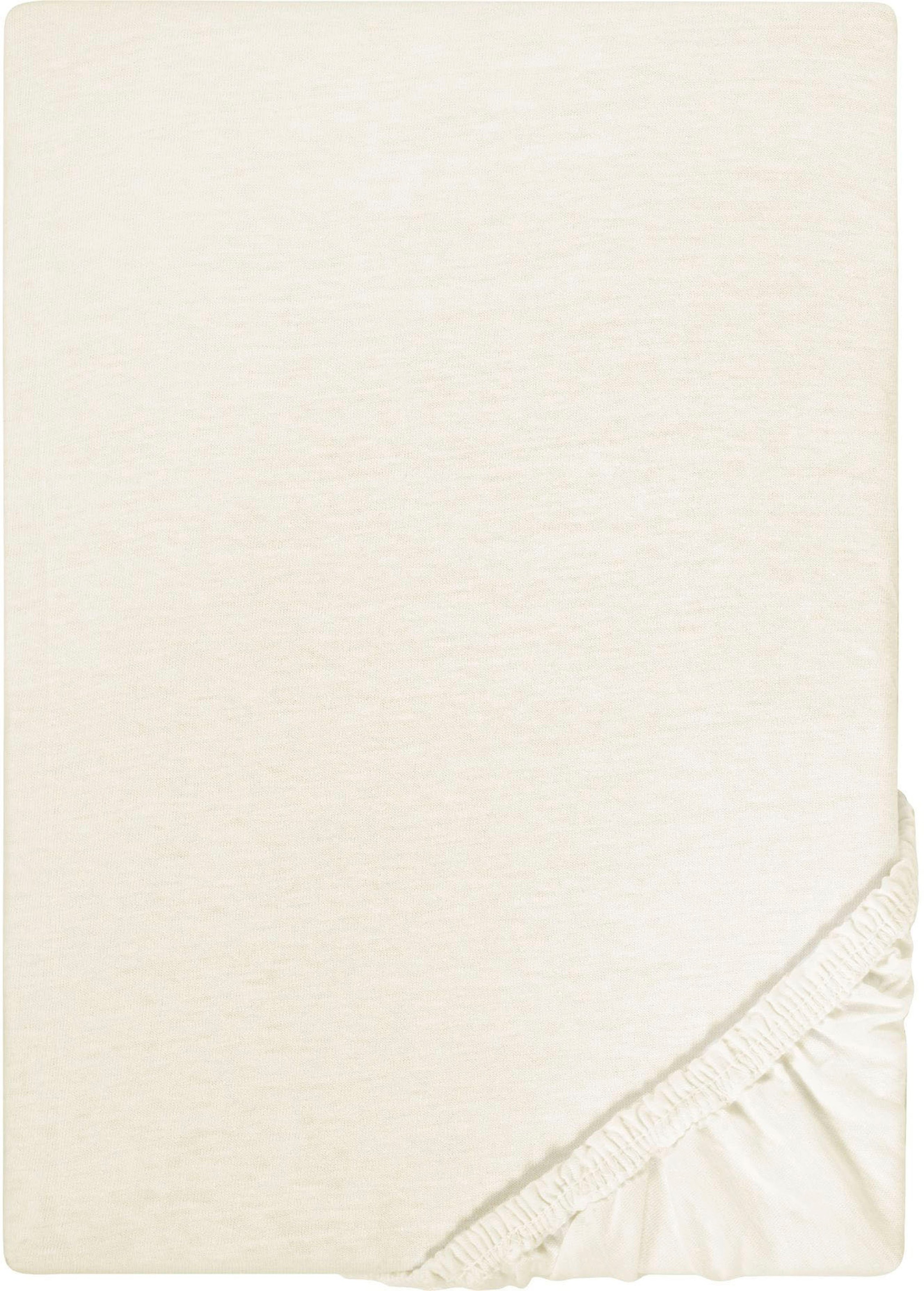 Castell - Markenbettwäsche Spannbettlaken »Jersey in Gr. 90x200, 140x200 oder 180x200 cm«, aus Baumwolle, für Matratzen bis 22 cm Höhe, Bettlaken, Spannbetttuch