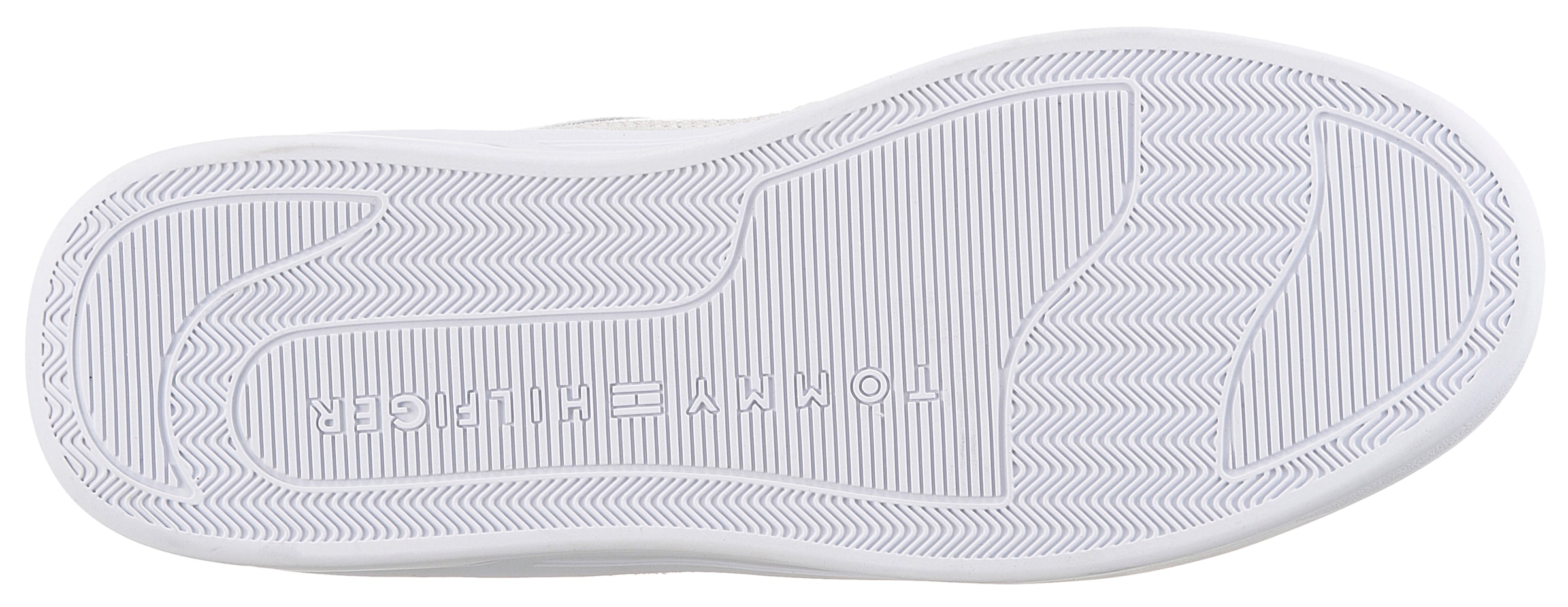 Tommy Hilfiger Plateausneaker »ESSENT BASKET SNEAKER METALLIC«, Freizeitschuh, Halbschuh, Schnürschuh mit seitlicher Logoflagge