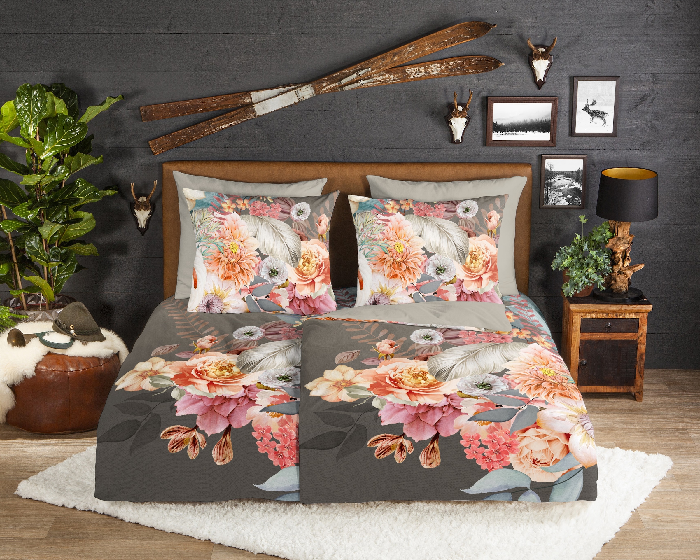 good morning Wendebettwäsche »Rhode« 2 Stk. tlg. Flanell, Biber, Winter, Wa günstig online kaufen