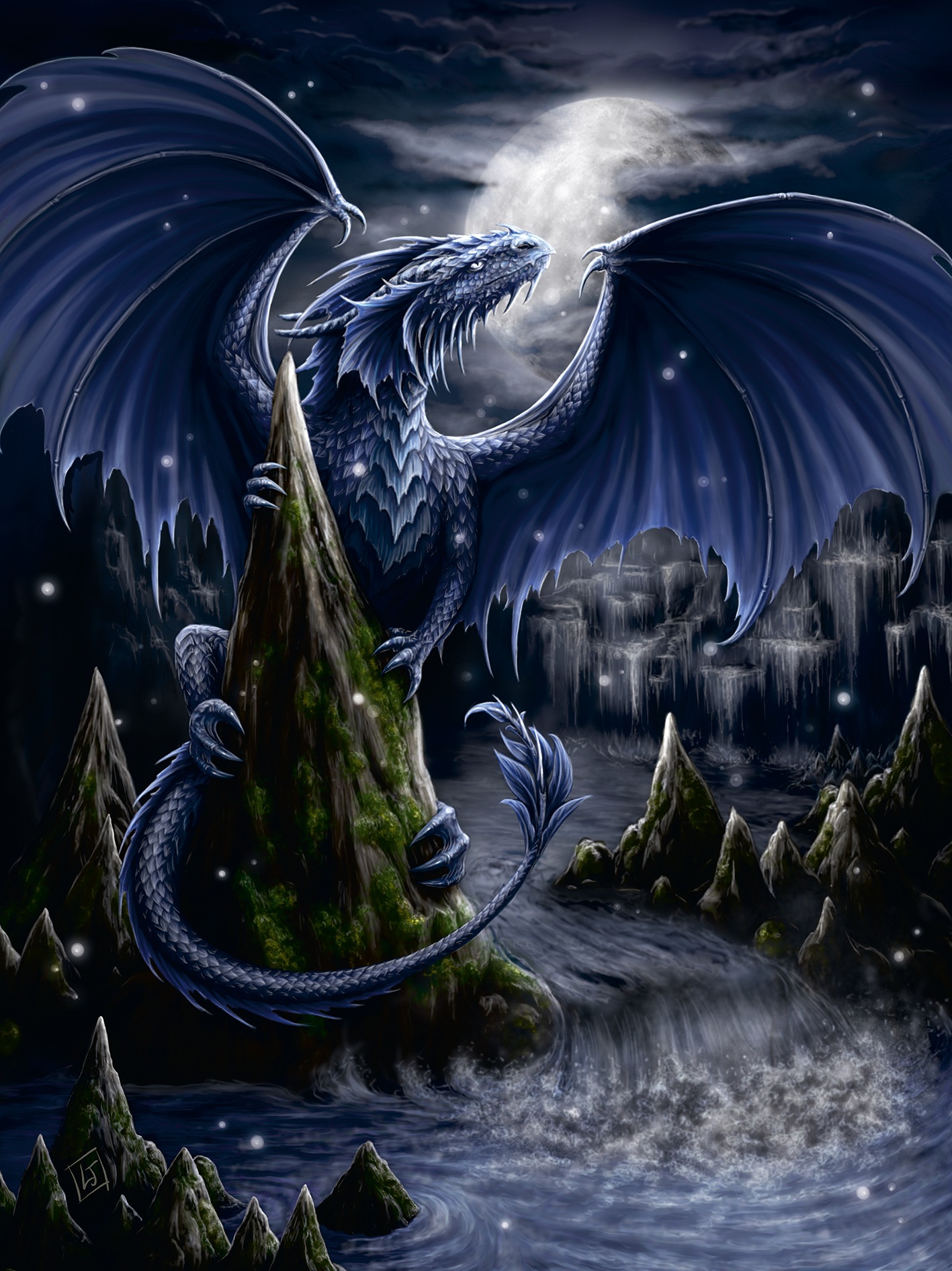 Ravensburger Puzzle »Der Schwarzblaue Drache«, Made in Germany