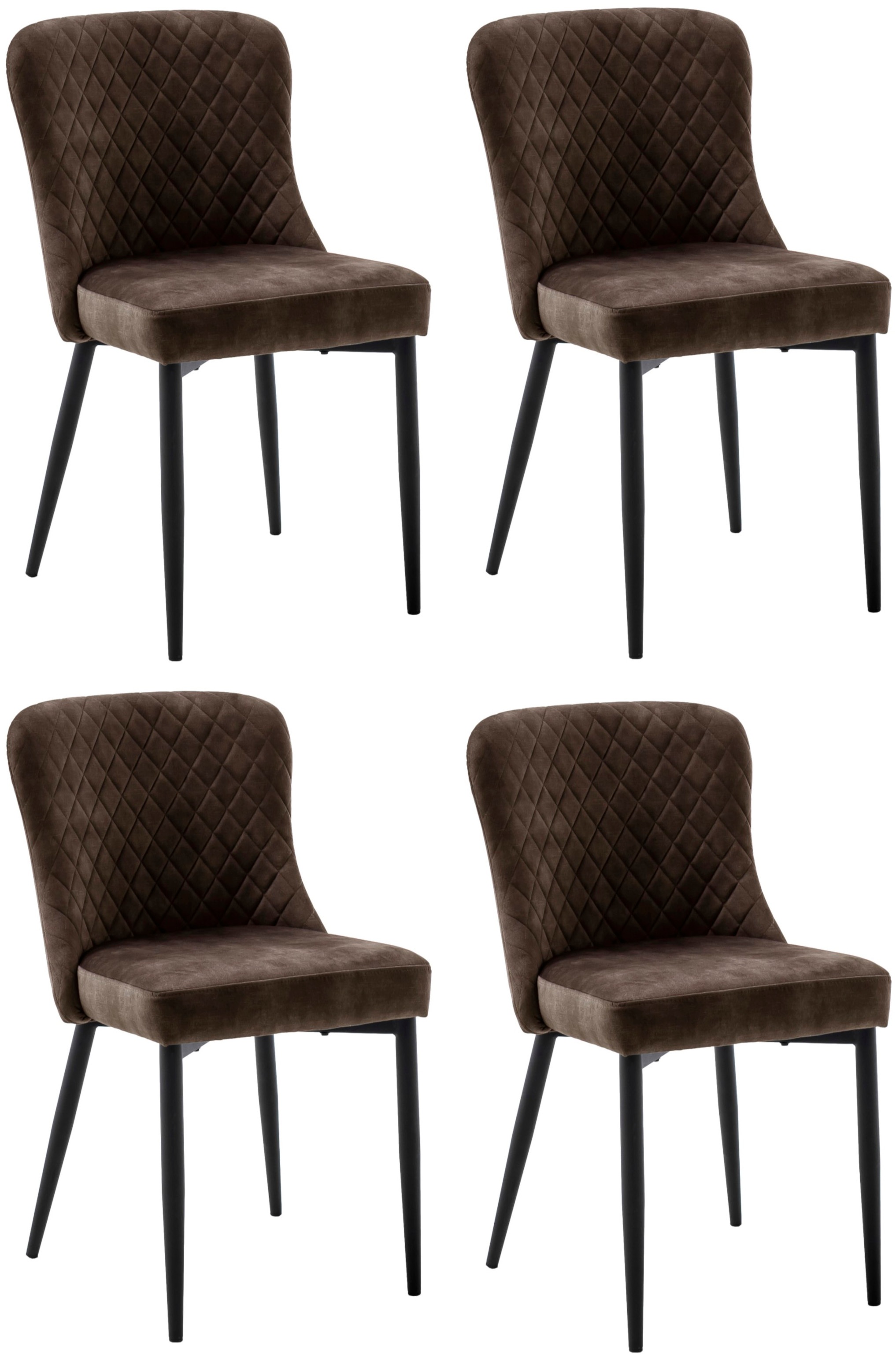 MCA furniture 4-Fußstuhl »ABOSHI Esszimmerstuhl (4er Set)«, (Set), 4 St., V günstig online kaufen