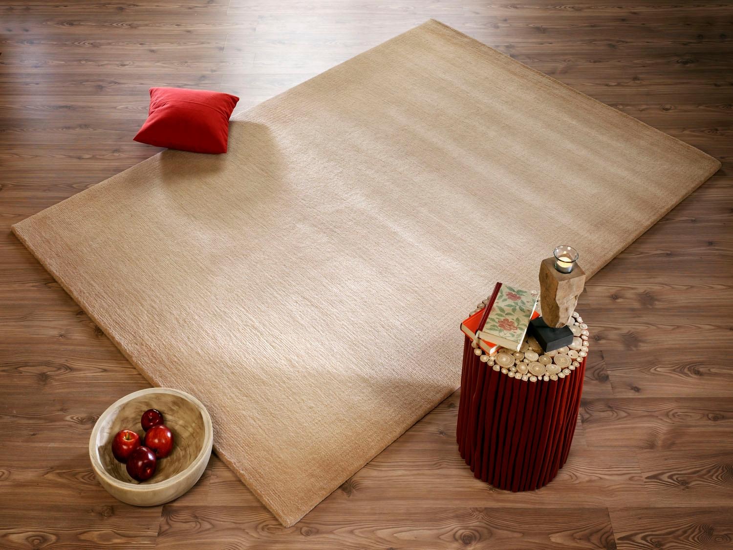 Handgeknüpfter Naturteppich  Vinciano Tami ¦ beige ¦ Wolle ¦ Maße (cm): B: günstig online kaufen
