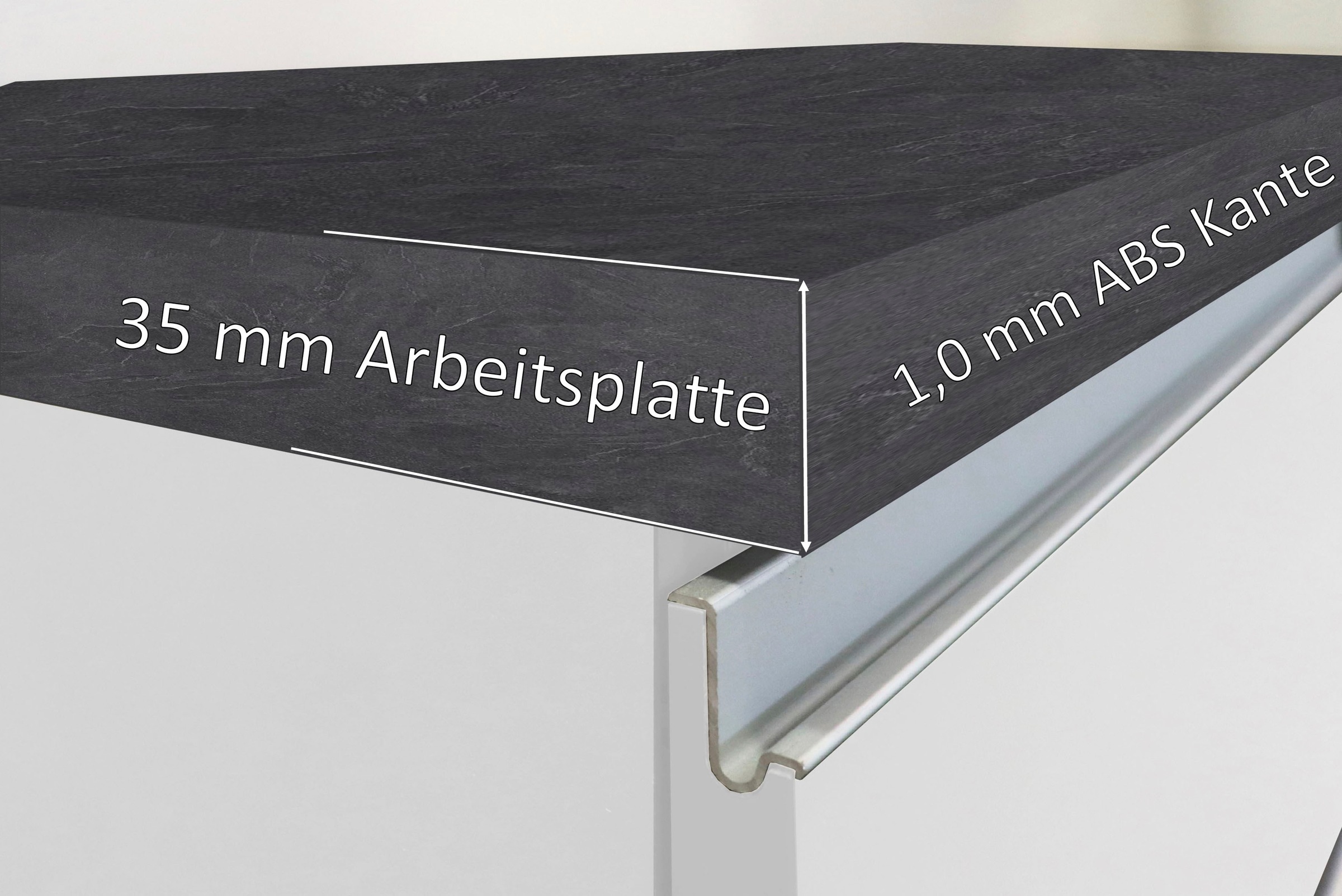 KOCHSTATION Küchenzeile »KS-Sole«, Breite 256 cm, mit Geschirr-Abtropfschrank, ohne E-Geräte