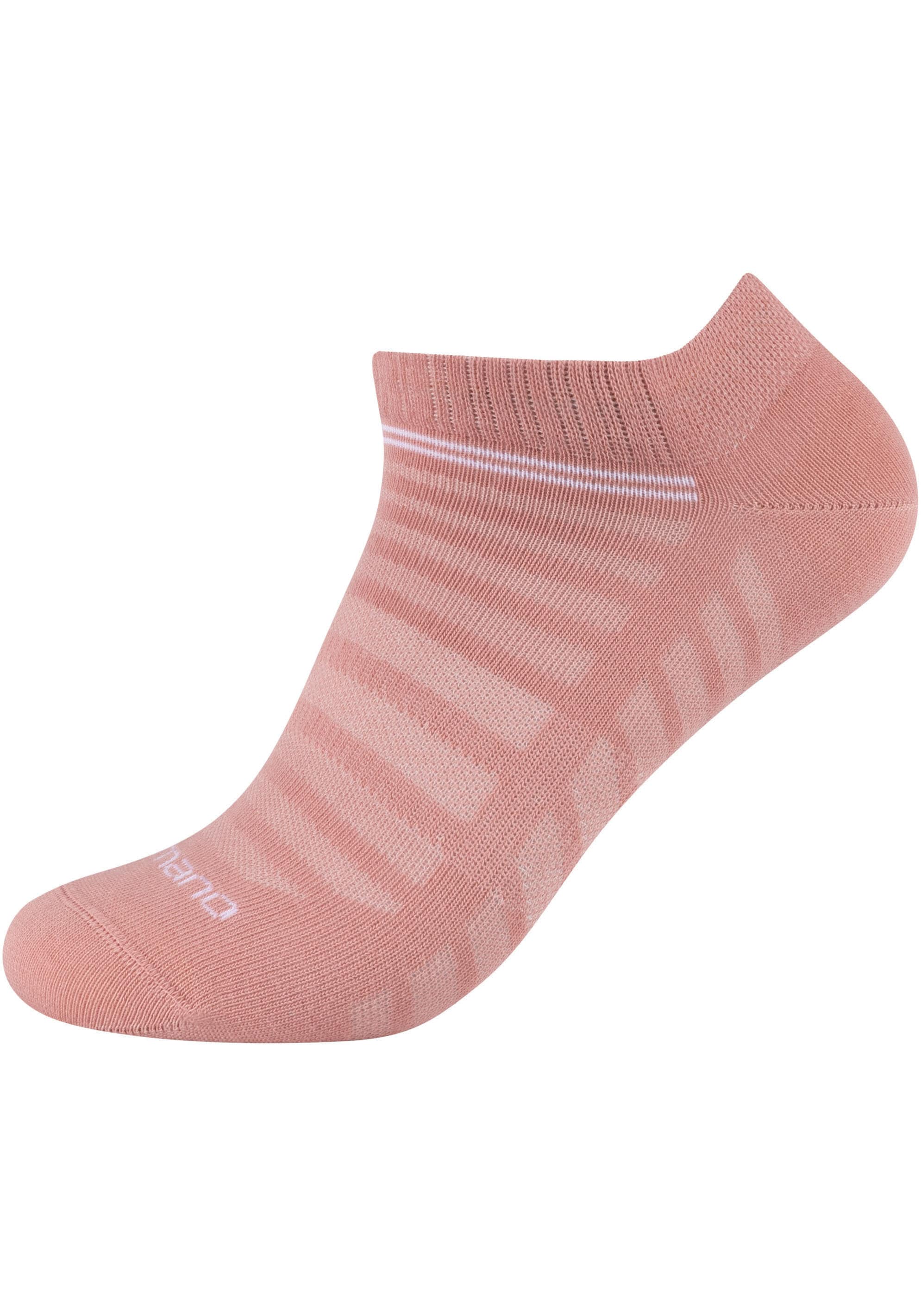 Camano Kurzsocken »mesh ventilation«, (10 Paar), mit modischen Streifenmustern
