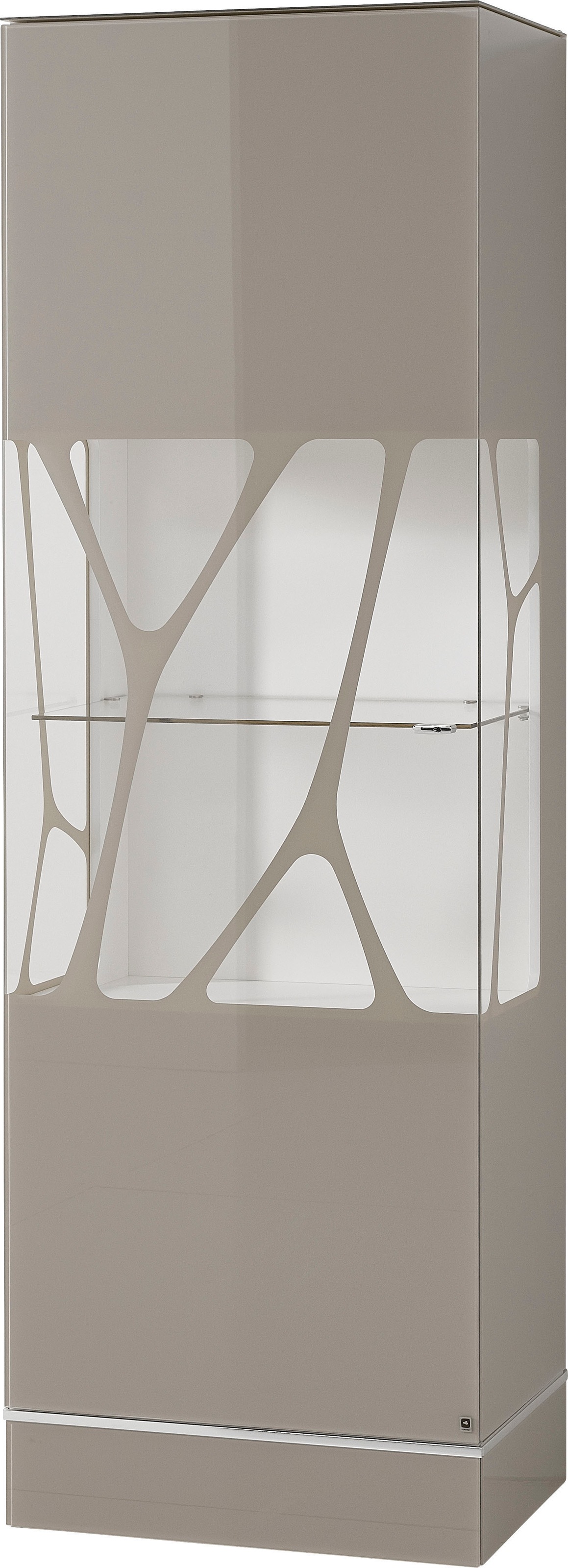 LEONARDO Vitrine »Cube«, mit Sicherheitsglas und edlem MDF Holz, Höhe 192 cm