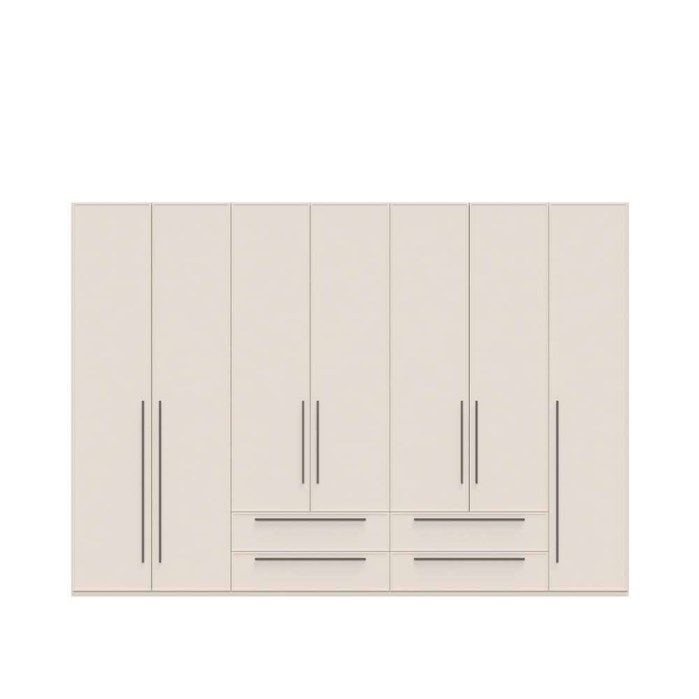 Places of Style Drehtürenschrank »Opera mit oder ohne Kranz inkl. LED-Bel.,B 227,272,317 oder 362 cm«, UV lackiert, Soft Close Funktion, Höhenverstellbare Füße