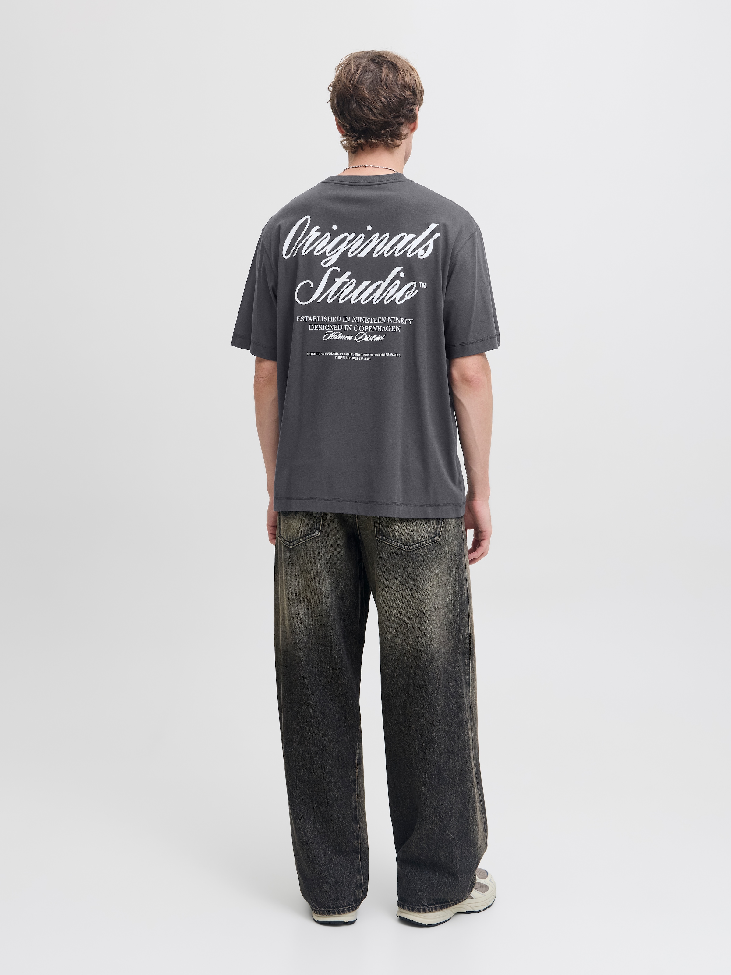 Jack & Jones Kurzarmshirt »JORNORREBRO TYPO TEE SS CREW NECK NOOS« Baumwolle, relaxed fit