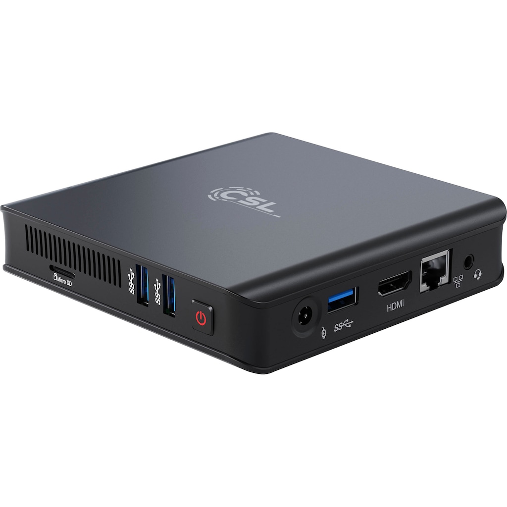 CSL Mini-PC »Narrow Box Ultra HD Compact v4 / 256GB M.2 SSD/ Win 10 Pro«