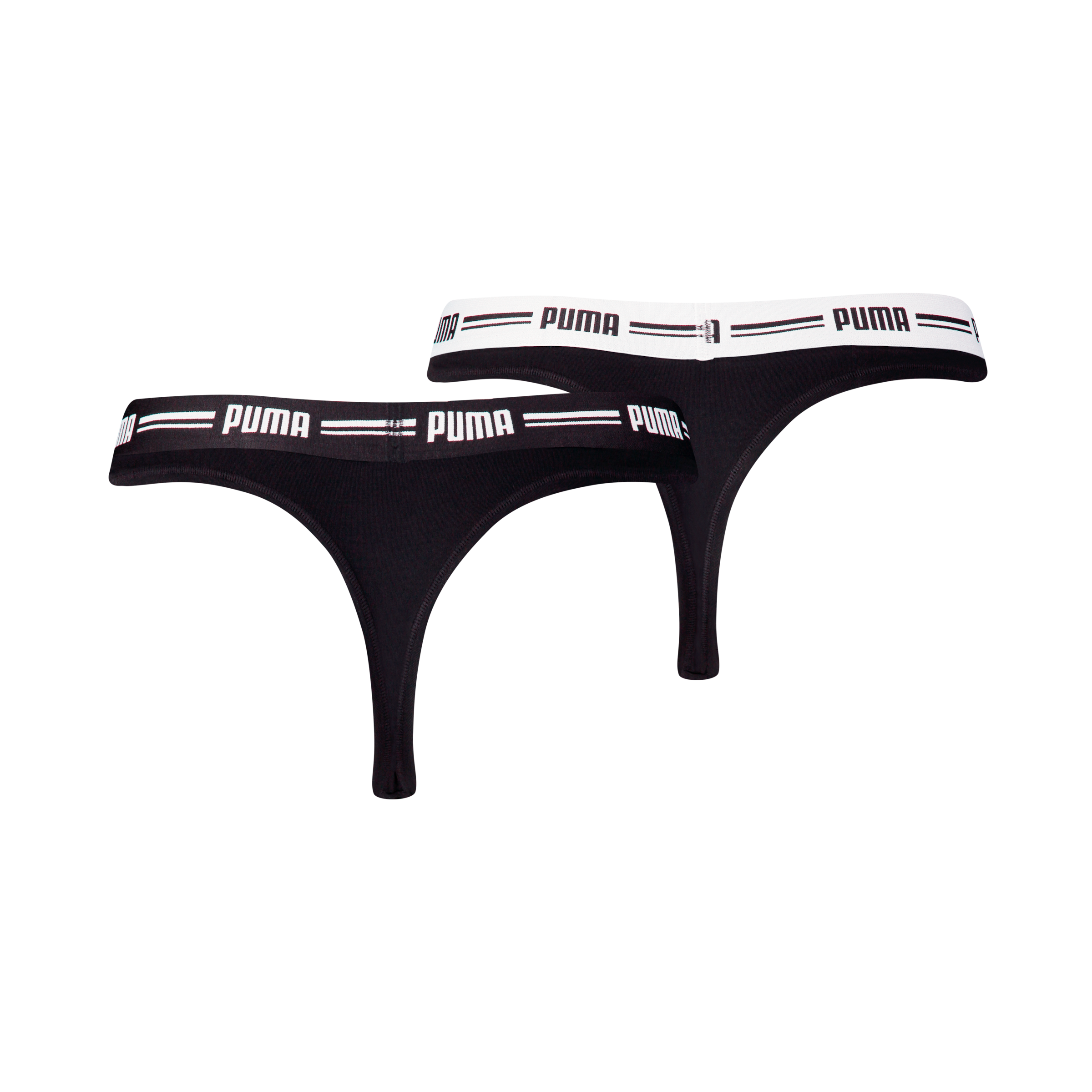 PUMA String »PUMA WOMEN STRING 2P«, (2er Pack), Mit elastischem Logobund
