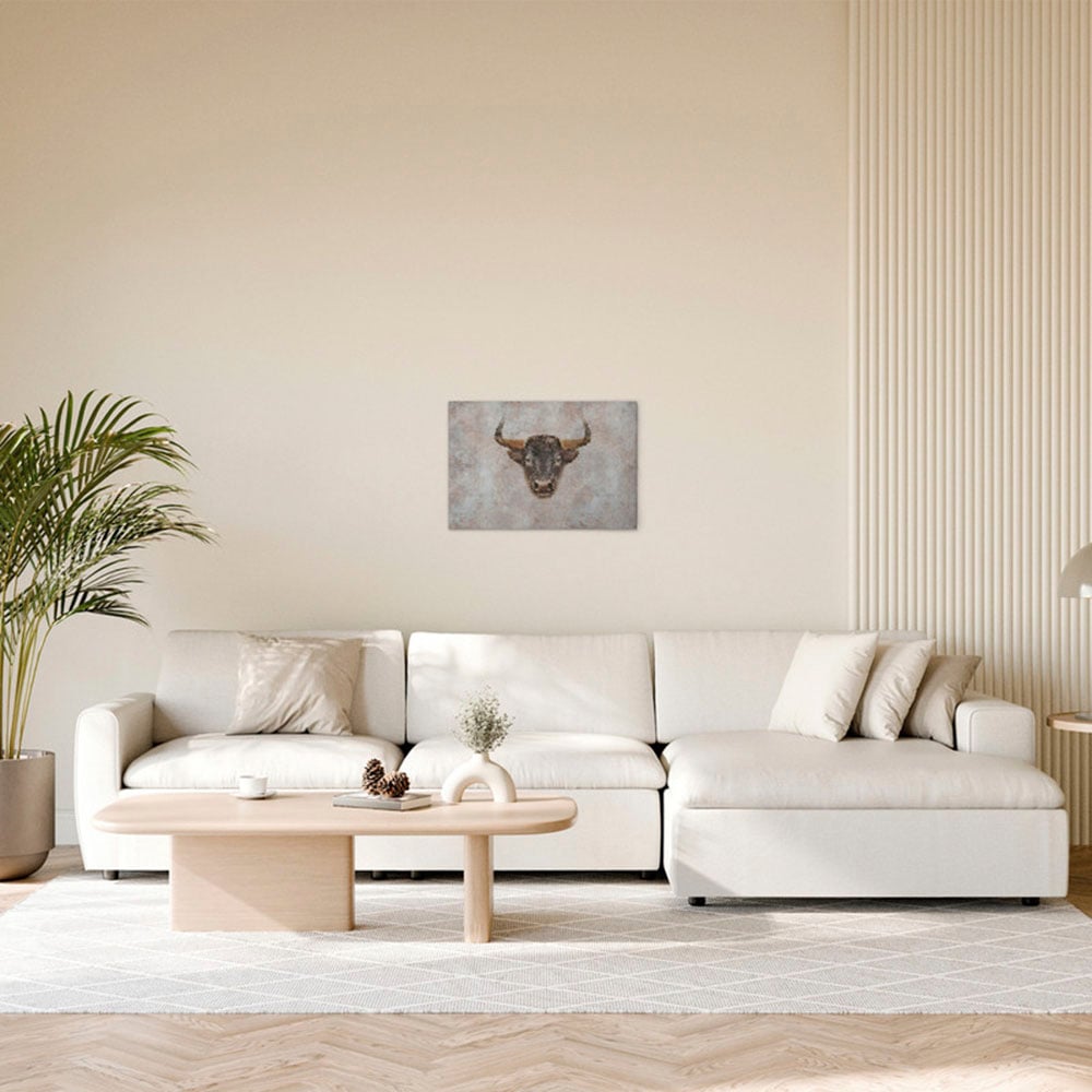 A.S. Création Leinwandbild "Big Three 2 - Wandbild Grau Beige Braun Keilrah günstig online kaufen