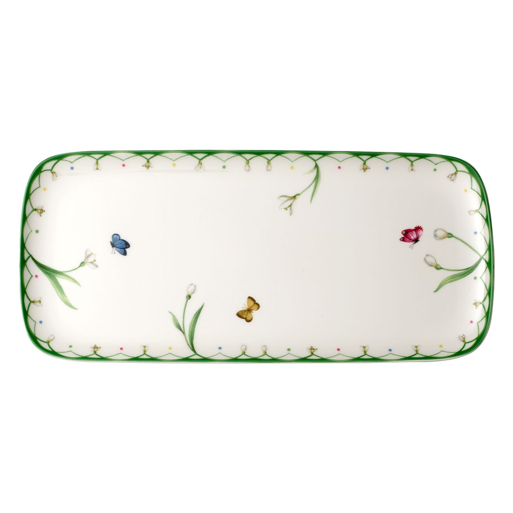 Villeroy & Boch Servierplatte »Kuchenplatte Colourful Spring 35 x 16 cm bun günstig online kaufen