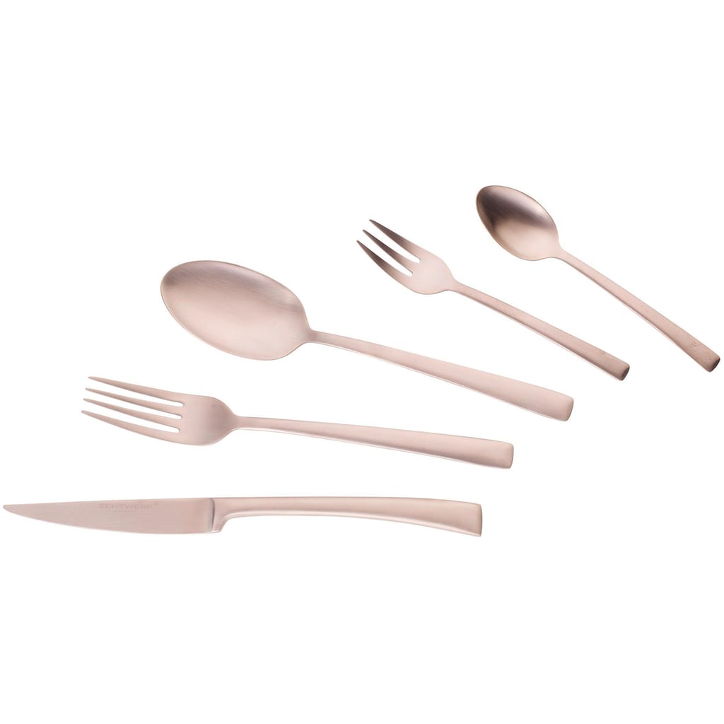 ECHTWERK Besteck-Set »Avelino«, (Set, 30 tlg.), Tafelbesteck, bronzefarben, Geschenkkassette