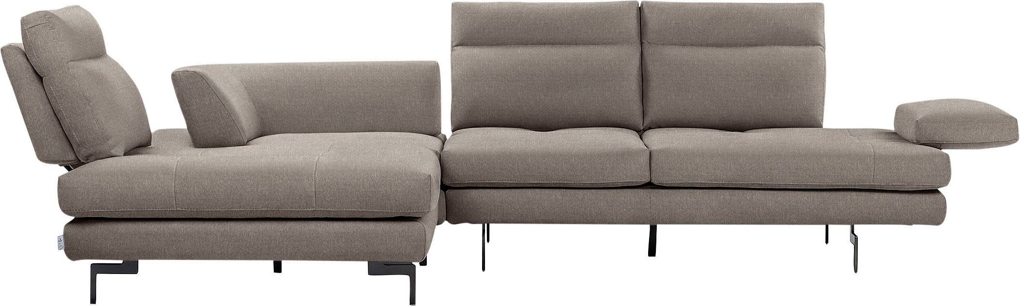 CALIA ITALIA Ecksofa »Toby Wing, Komfortsofa mit Sitzkomfort der Extraklass günstig online kaufen