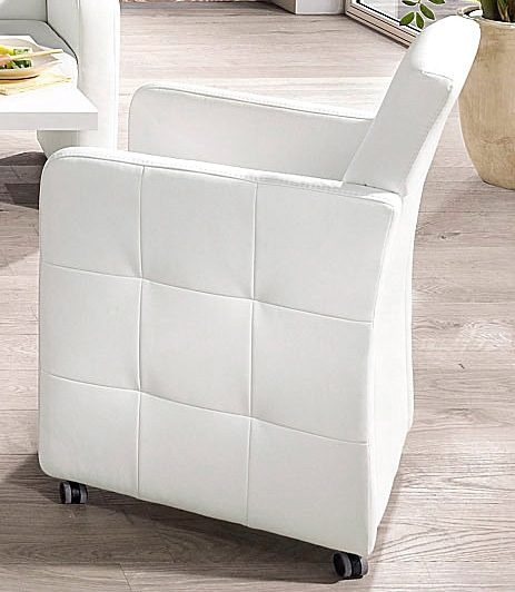 exxpo - sofa fashion Esszimmersessel »Barista, Loungesessel auf Rollen mit günstig online kaufen