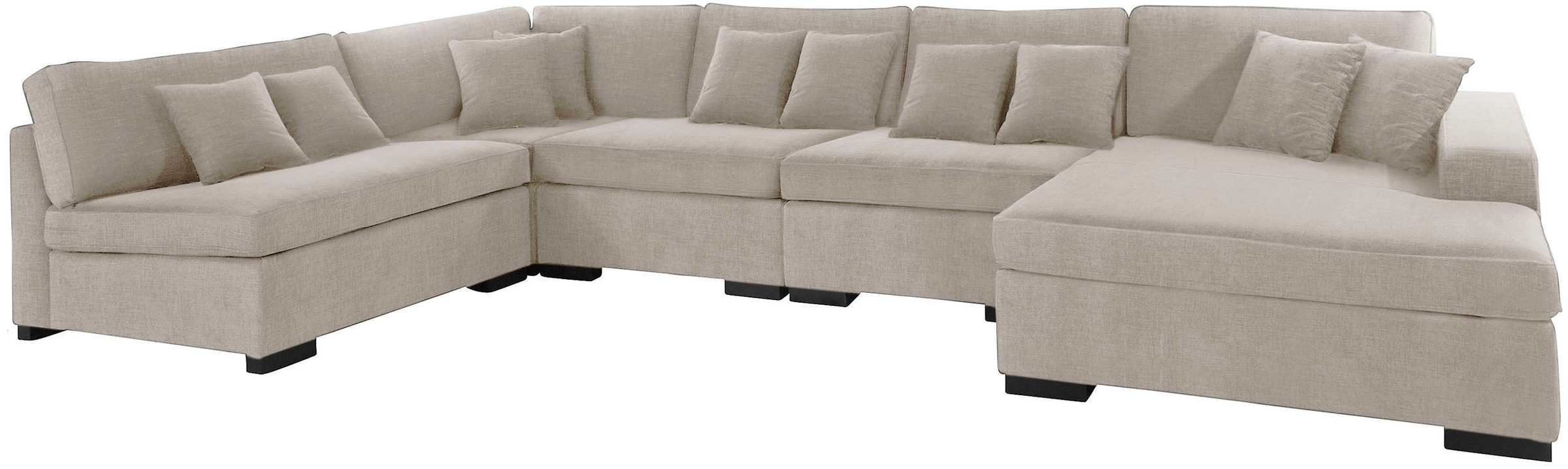 Guido Maria Kretschmer Home&Living Wohnlandschaft »Skara U-Form«, Lounge-Sofa mit Federkernpolsterung, in vielen Bezugsvarianten