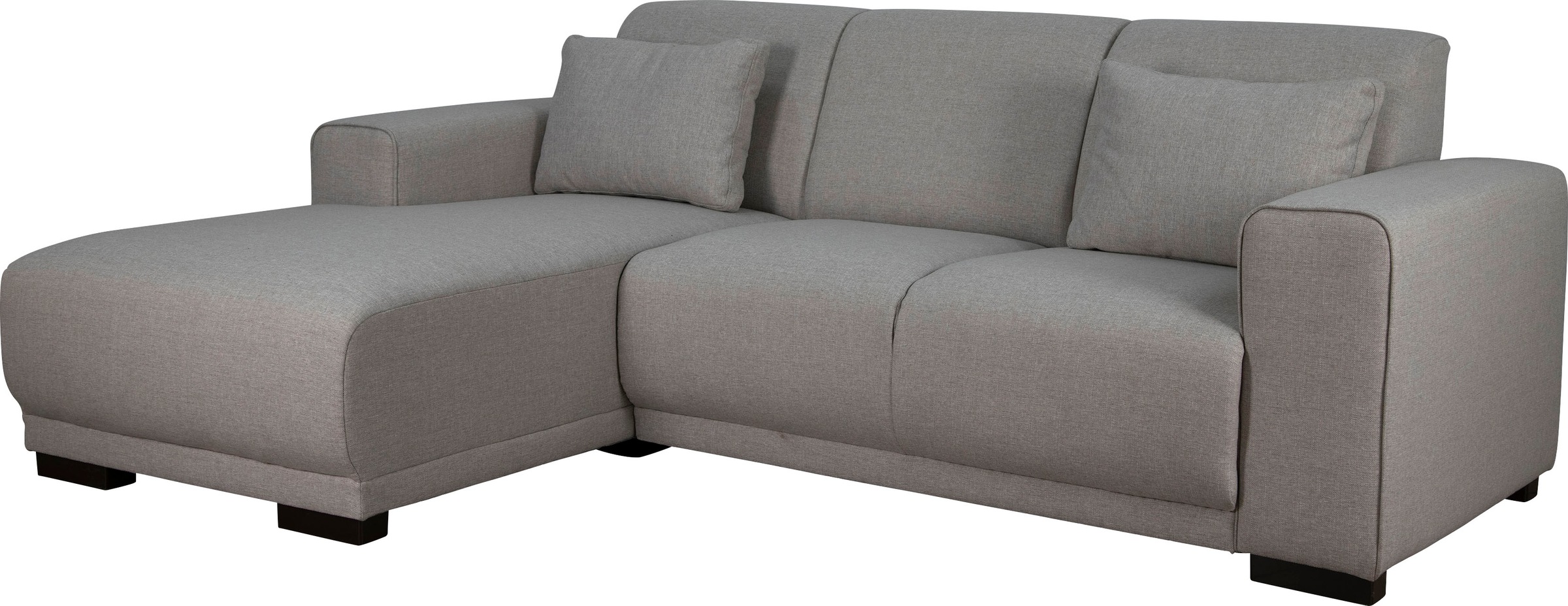 Home affaire Ecksofa »BORNHOLM L-Form mit Recamiere, Maße B/T/H: 234/162/85 cm«, Recamiere links oder rechts bestellbar, Wellenfederung, inkl. 2 Kissen