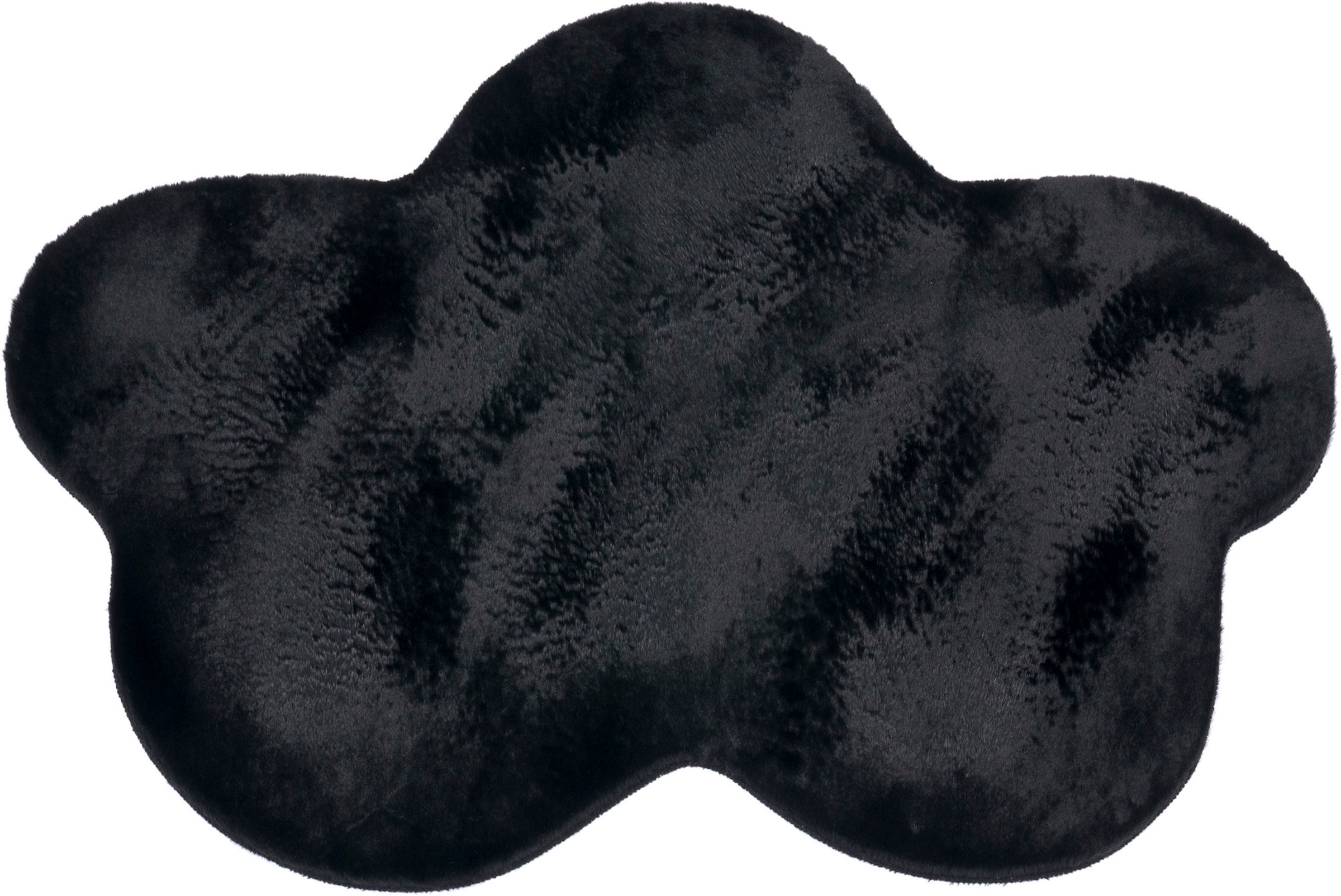 Paco Home Teppich »Pelt 640 Wolke«, wolkenförmig, 16 mm Höhe, Kunstfell, Uni Farben, sehr weicher Flor