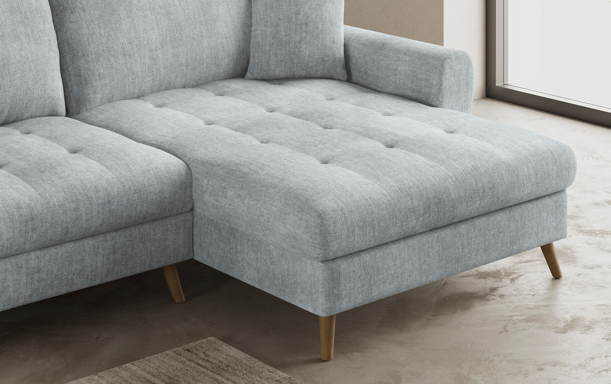 Mr. Couch Ecksofa »Blackburn II, L-Form«, Mit Kaltschaumpolsterung bis 140 kg belastbar