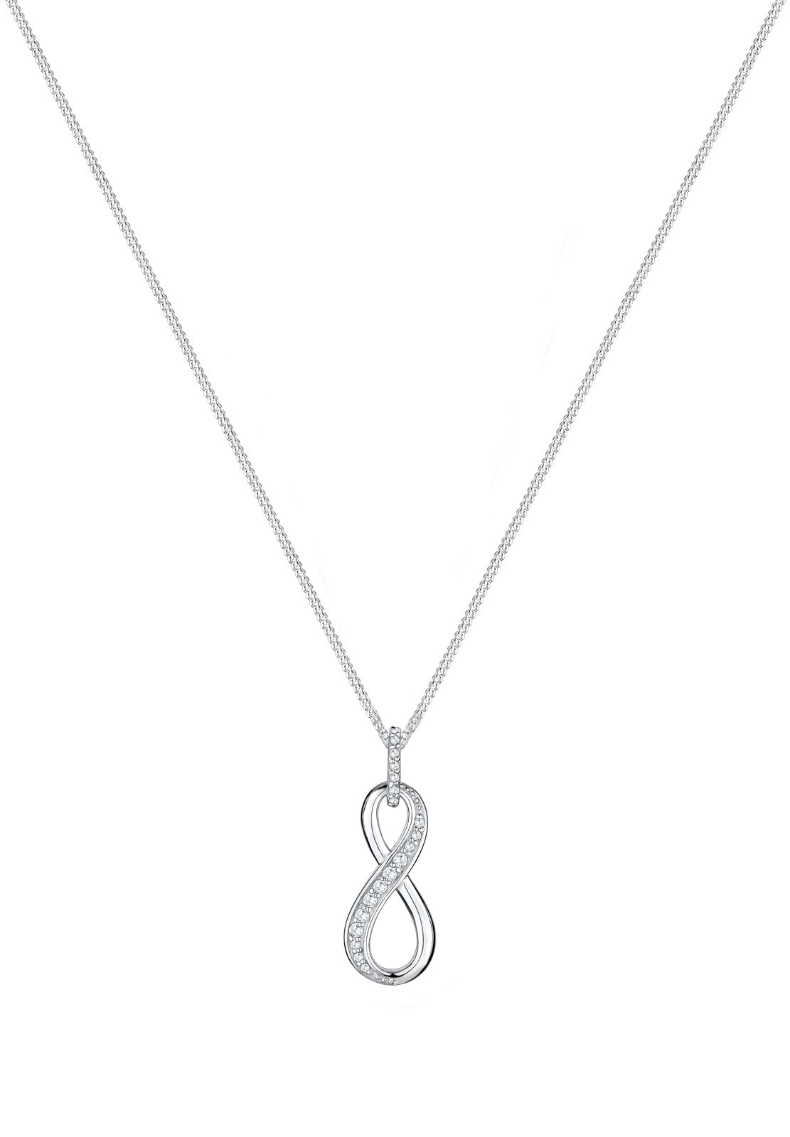 Elli Collierkettchen »Infinity Love Symbol Zirkonia 925 Silber«
