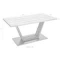 MCA furniture Esstisch »Greta«, Esstisch Massivholz mit Baumkante, gerader Kante oder geteilter Tischplatte