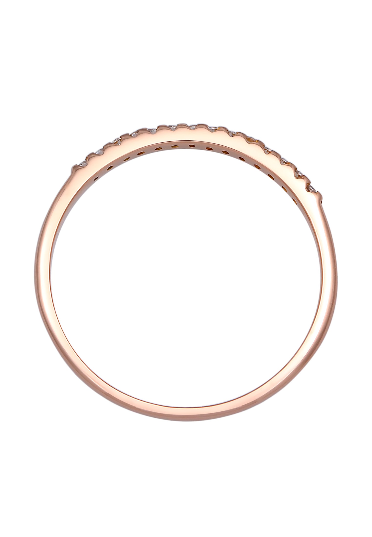 Elli DIAMONDS Verlobungsring »Verlobung Diamanten (0.07 ct.) Edel 750 Roségold«
