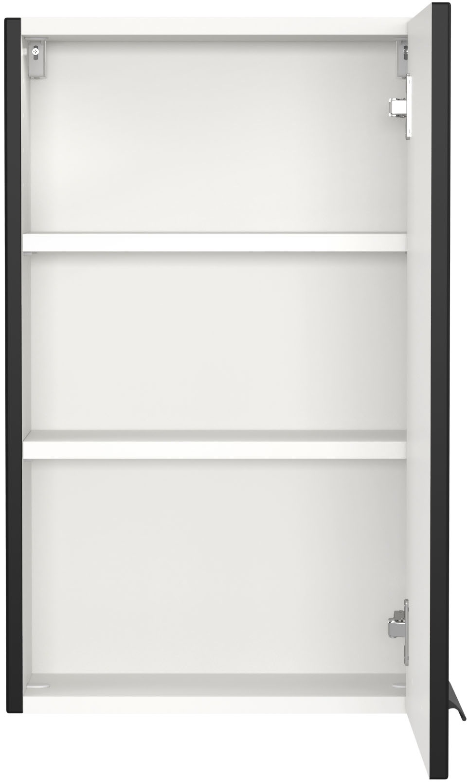 welltime Hängeschrank »SALVADA, Hängeschrank 40 cm, gedämpfte Scharniere« Schwarz, Front und Korpus aus hochwertigen MDF, Anti-Finger-Print