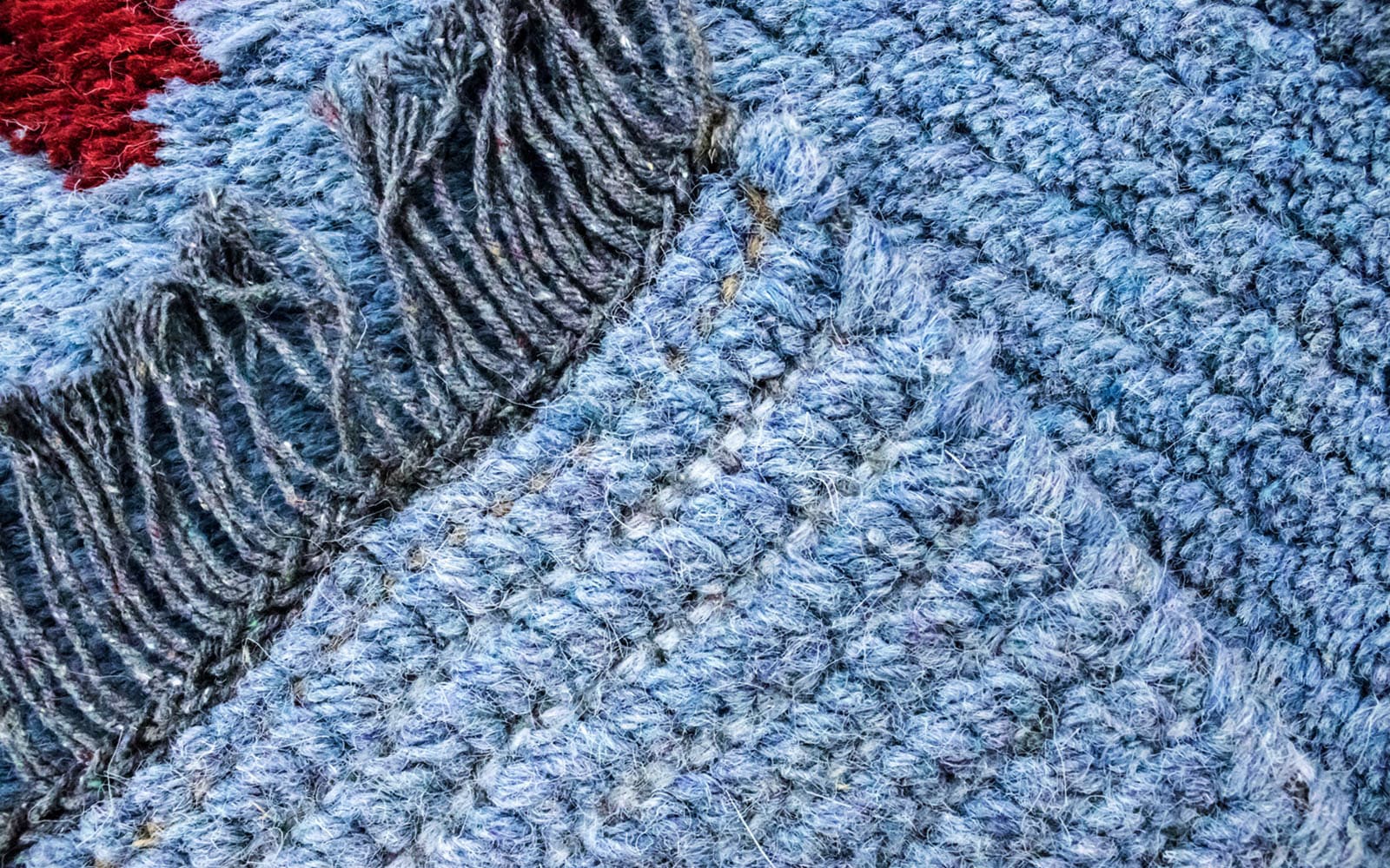 schnell »Nepal Wollteppich und bestellen Teppich handgeknüpft blau«, bequem rechteckig, morgenland handgeknüpft