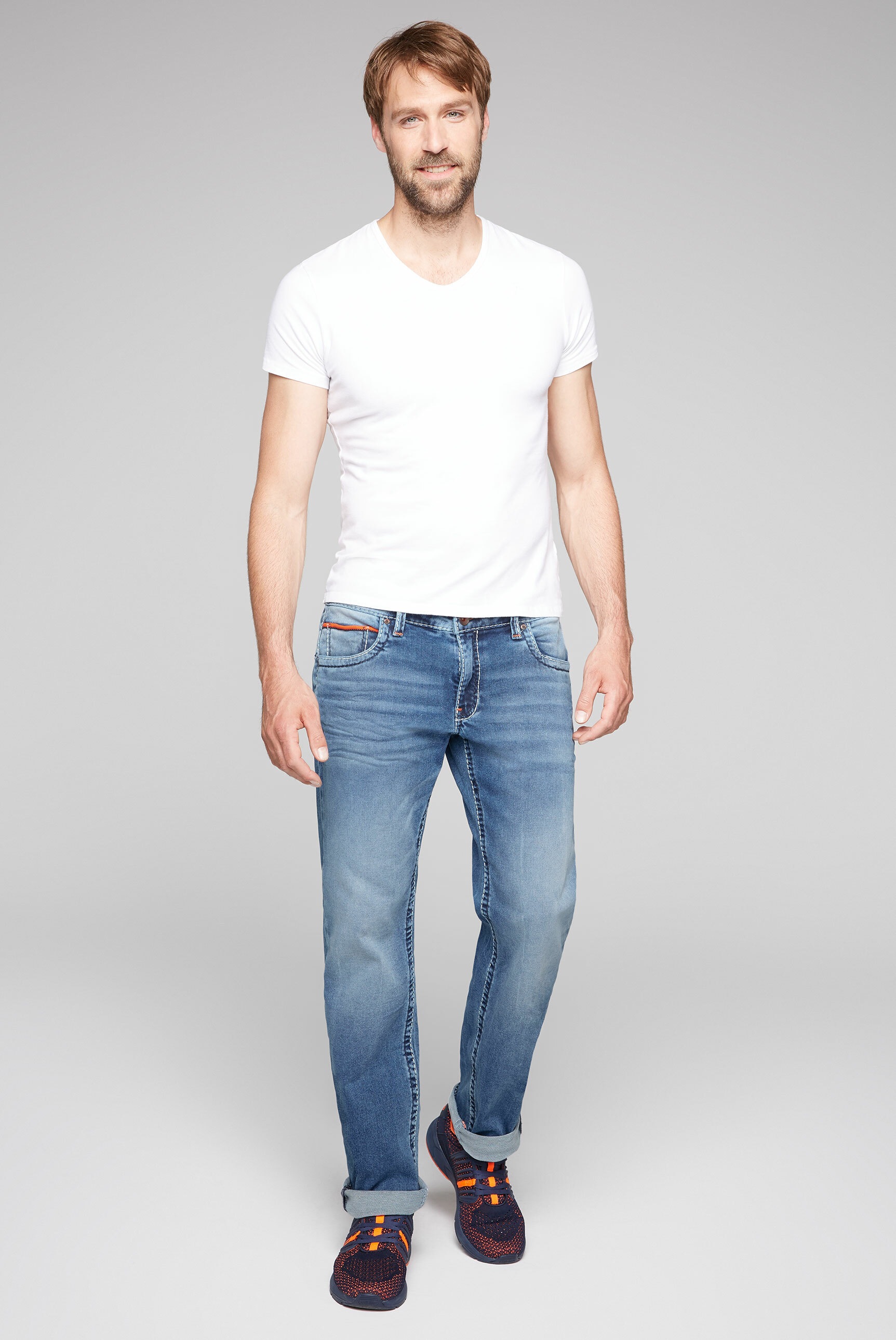 CAMP DAVID Comfort-fit-Jeans, mit breiten Nähten