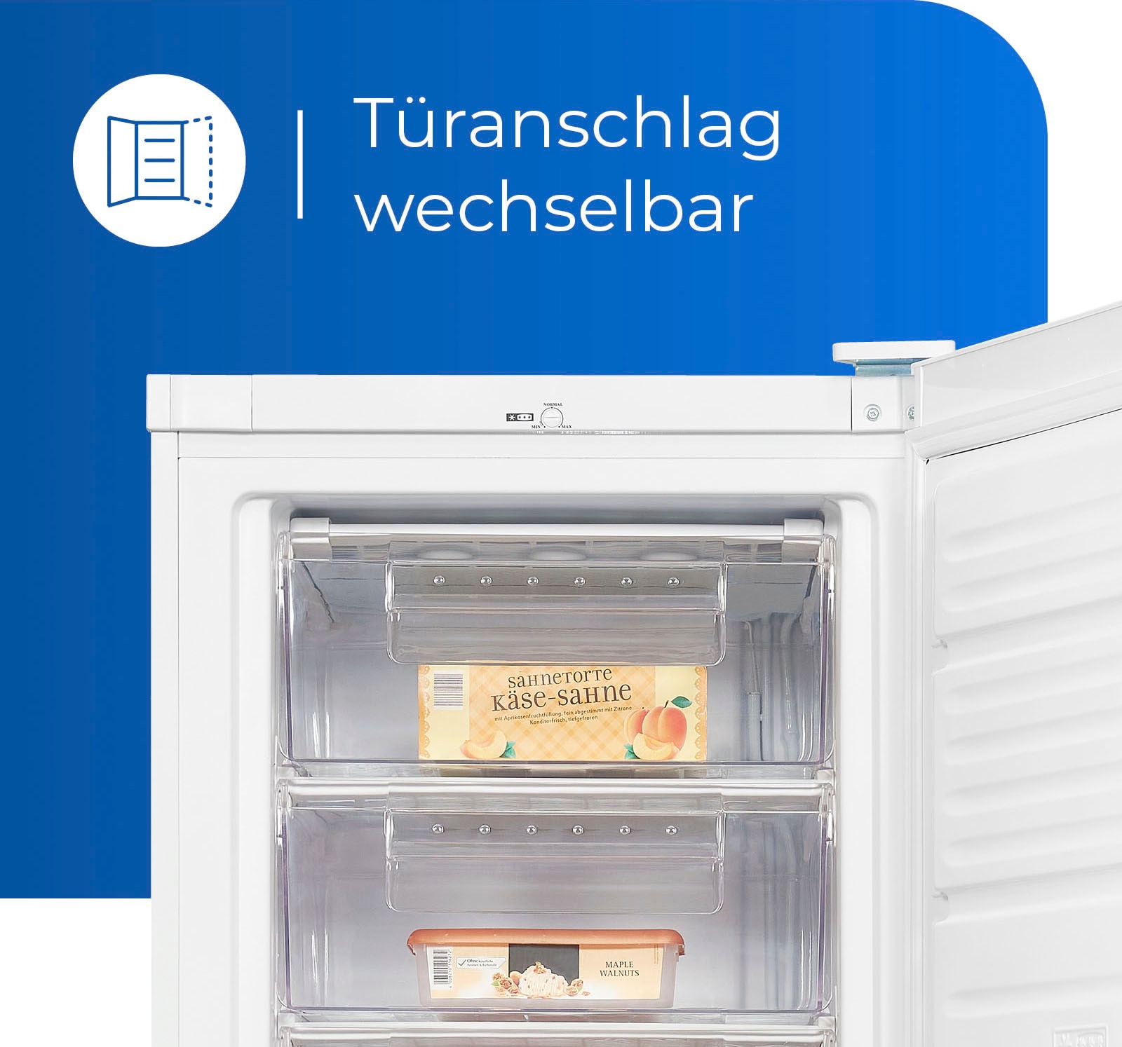 exquisit Gefrierschrank »GS280-H-040E weiss«, 173 cm hoch, 60 cm breit, 242 L Volumen, 4 Sterne Gefrieren