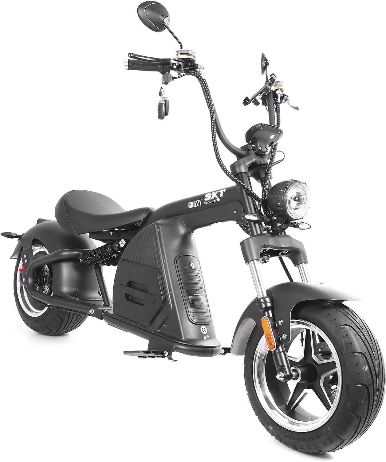 SXT Scooters E-Motorroller »SXT Grizzy«, bis zu 70 km Reichweite, mit Straßenzulassung und integr. Alarmanlage