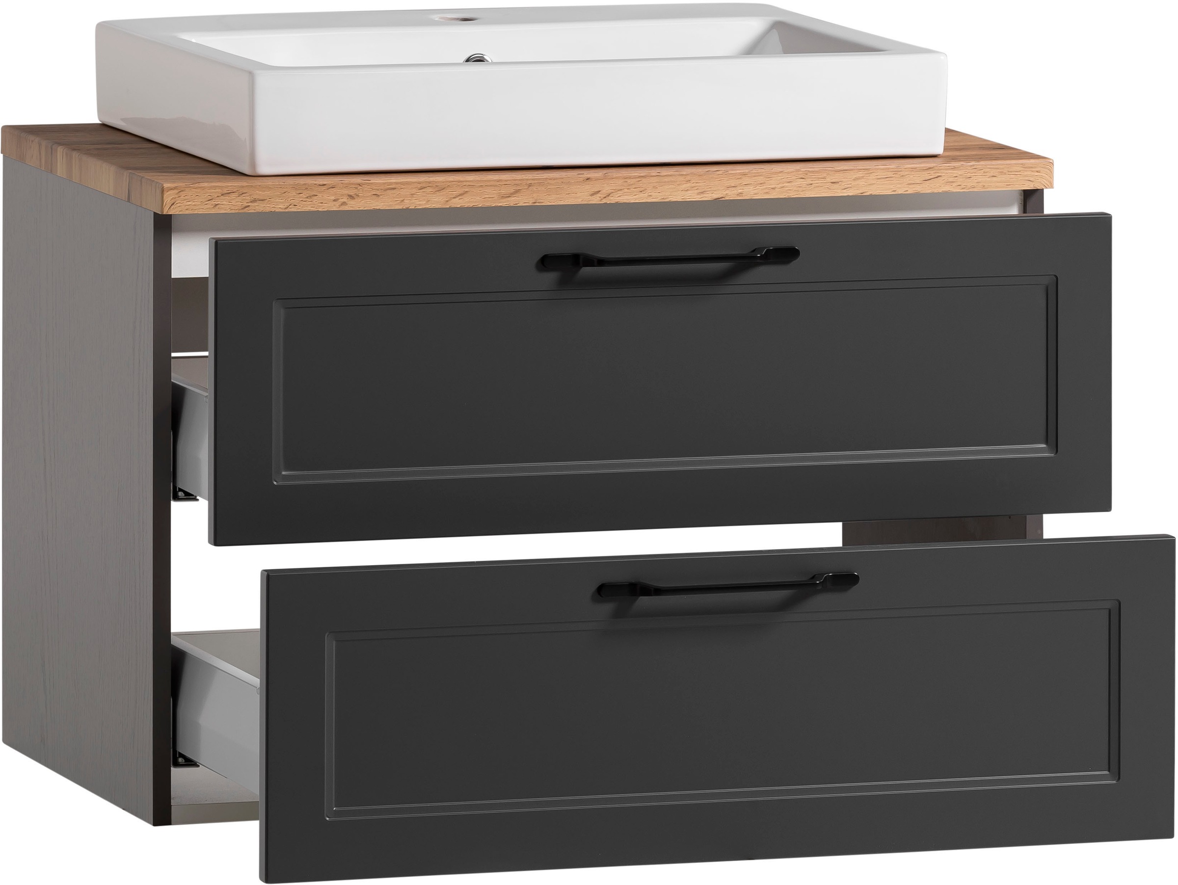 welltime Badmöbel-Set »Lana«, (Komplett-Set, 2 St.), Badezimmer-Set, 2-teilig, inkl. Waschbecken, 80 cm breit