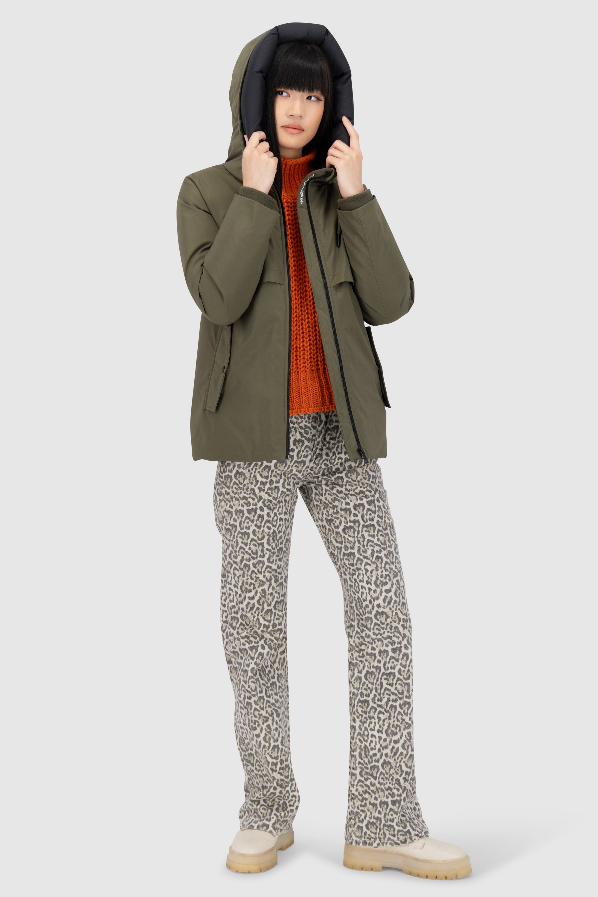 Alife & Kickin Winterjacke »Damen CicelyAK A«, Kurze warme Damenwinterjacke mit gefütterter Kapuze