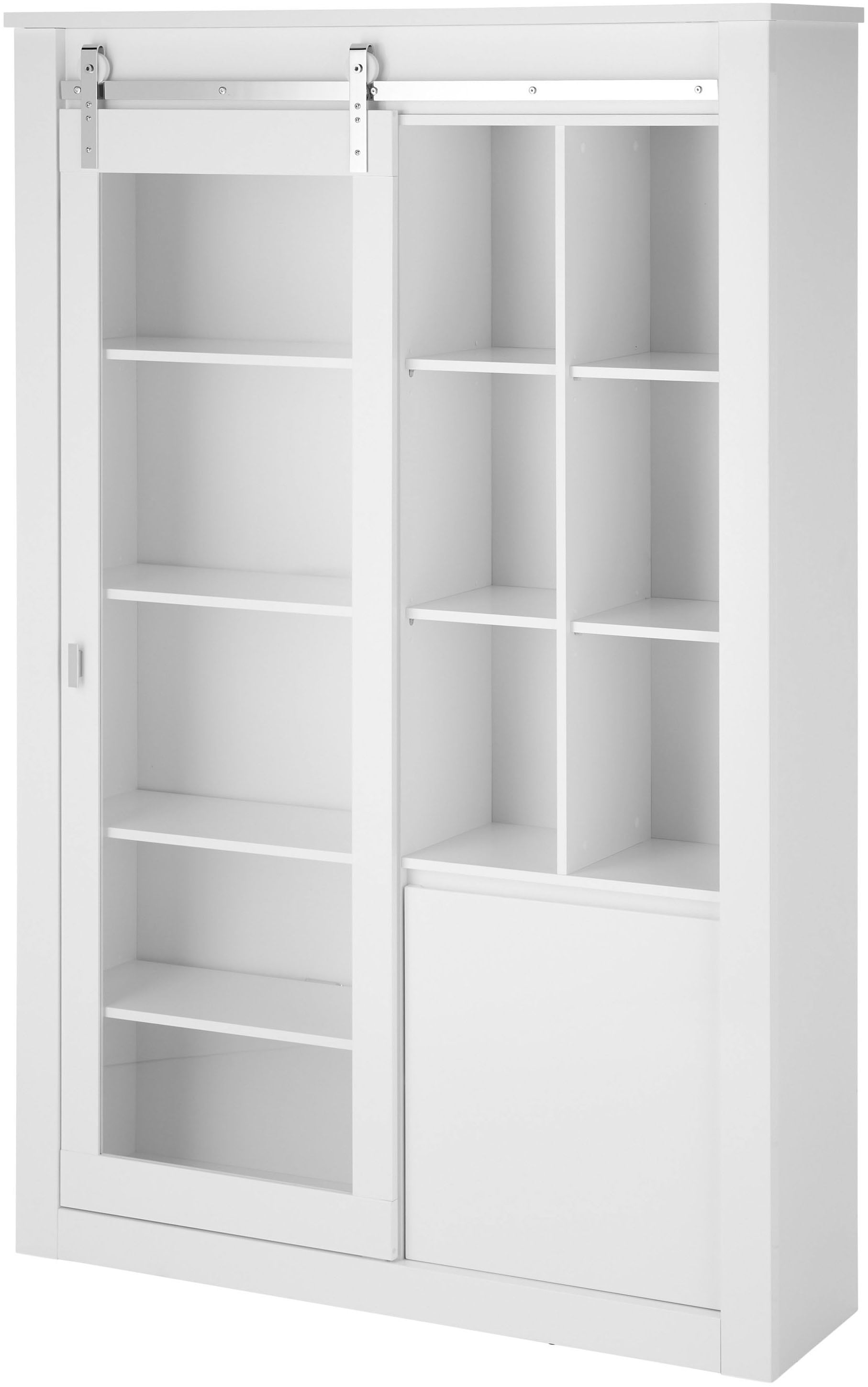 Home affaire Vitrine »Daytona, moderner Hochschrank, Glasvitrine in Weiß Hochglanz«