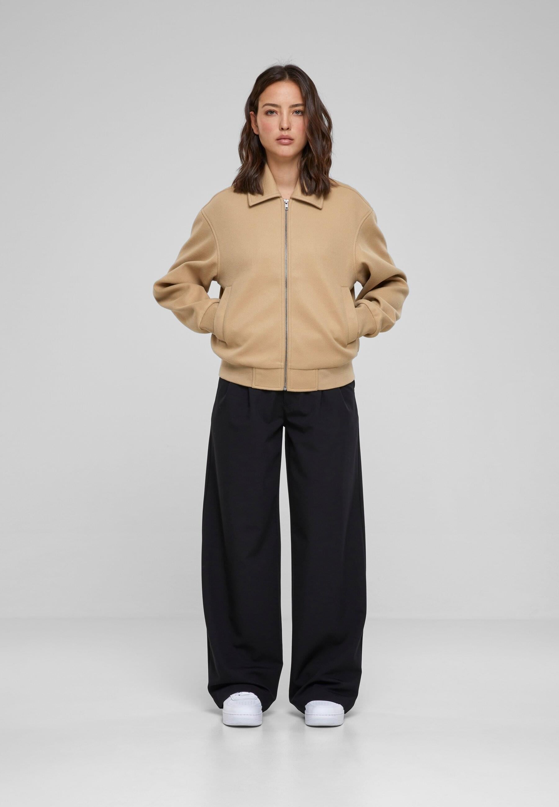 URBAN CLASSICS Allwetterjacke »Urban Classics Damen Ladies Boxy Jacket« 1 Stk. tlg. ohne Kapuze