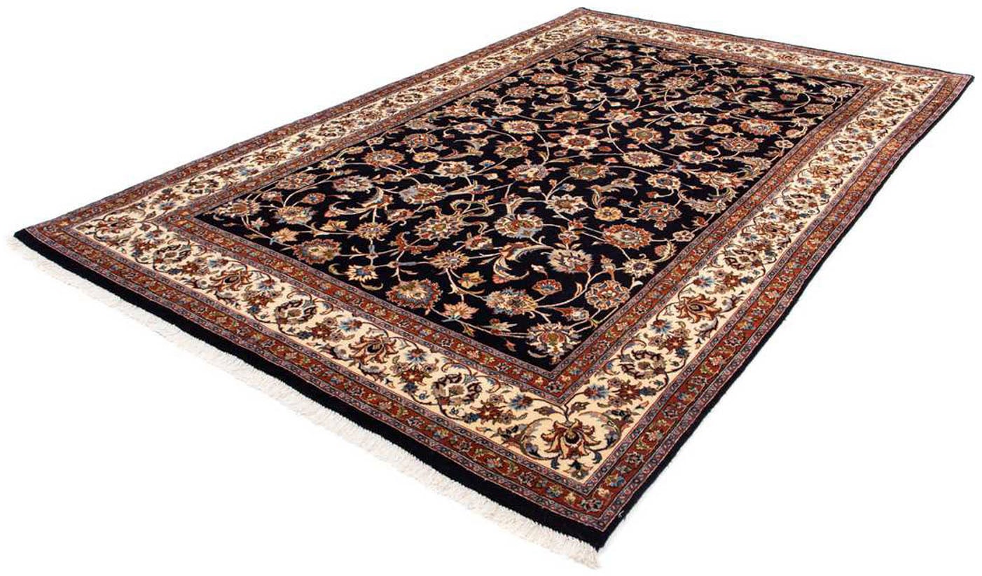 morgenland Wollteppich »Kaschmar Blumenmuster Blu scuro 294 x 201 cm«, rech günstig online kaufen