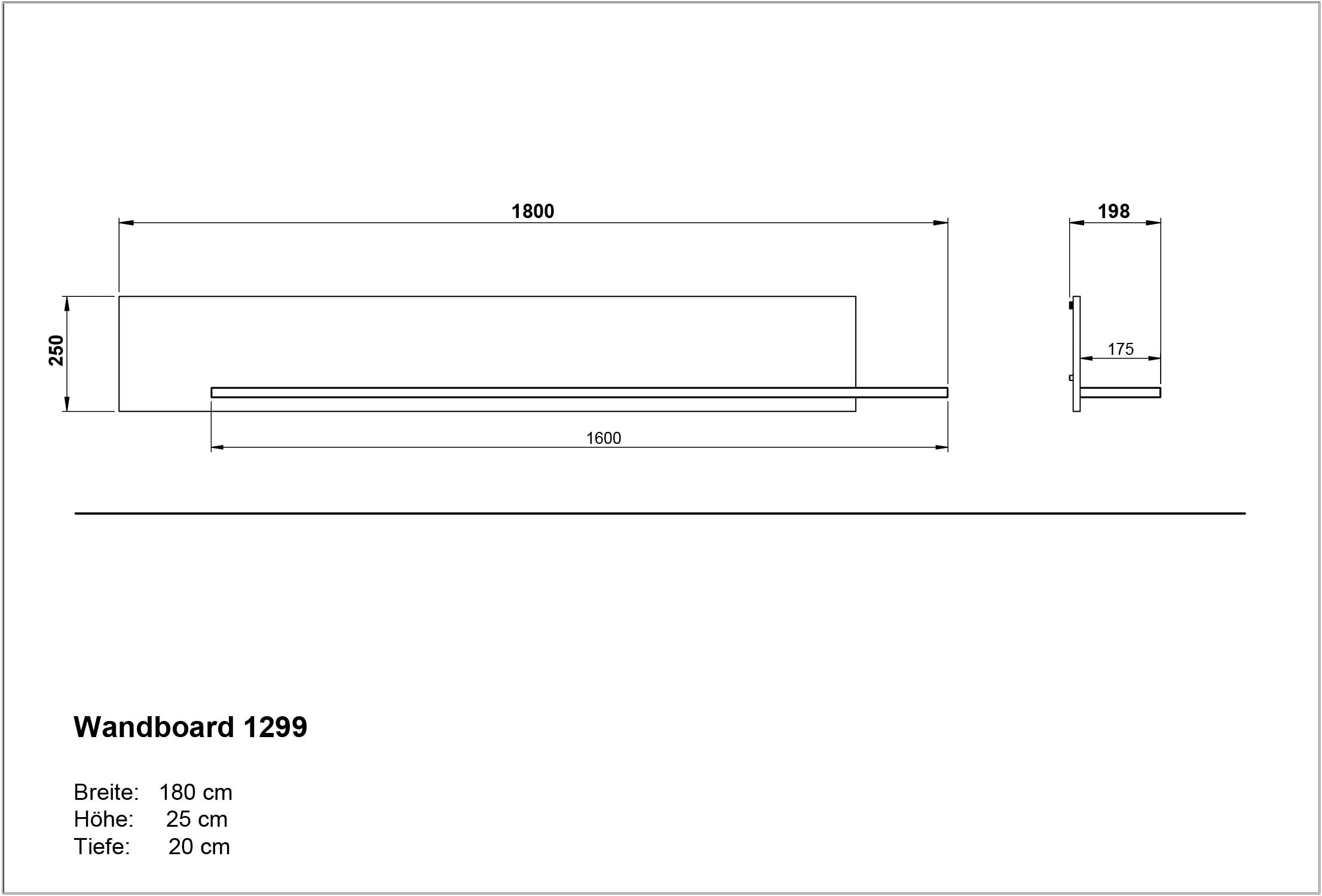 GERMANIA Wohnzimmer-Set »Cantoria«, (Set, 4 St.), mit Sideboard, Wandboard, Vitrine, Couchtisch, griffloses Design