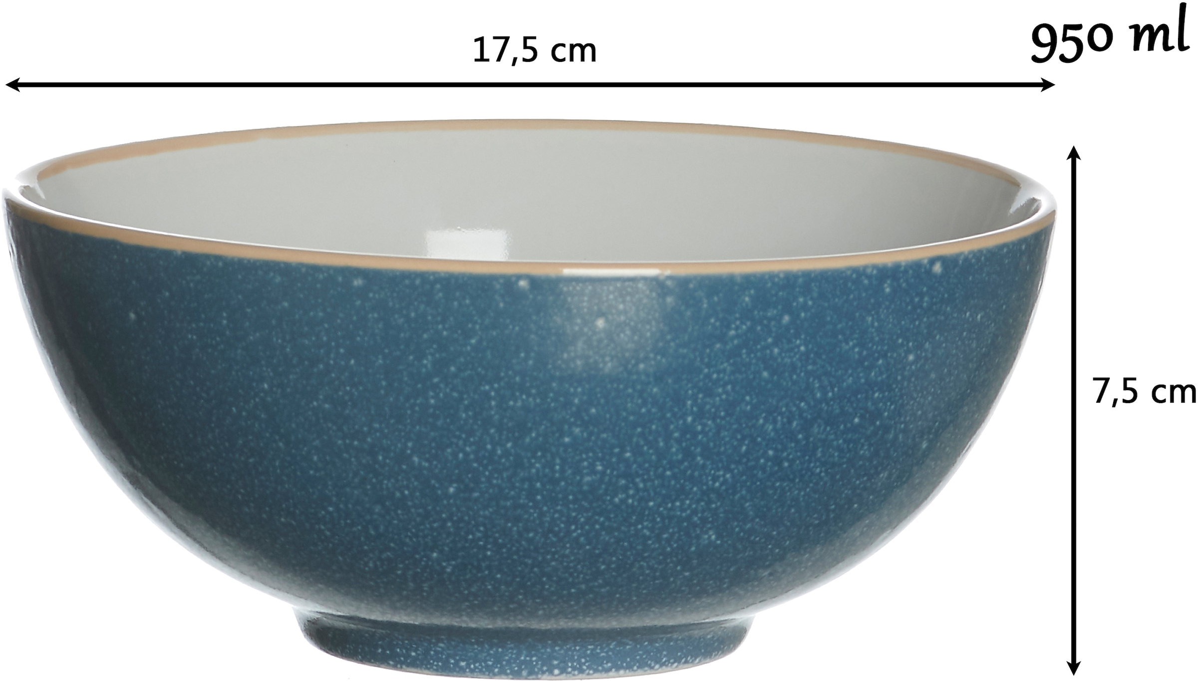 Ritzenhoff & Breker Schale »Puebla«, 2 tlg., aus Steinzeug, Buddha-Bowls, Ø 17,5 cm