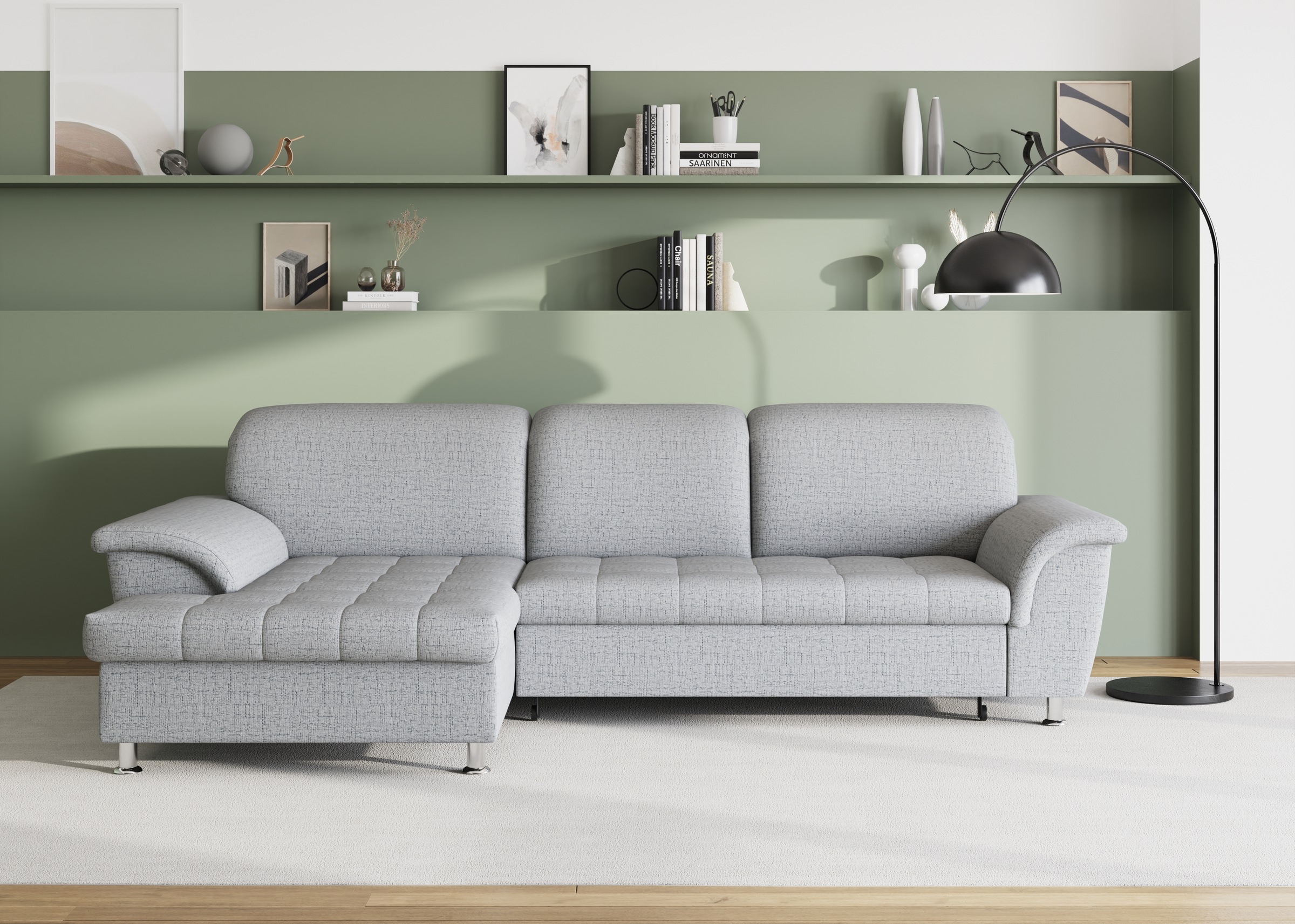 DOMO collection Ecksofa »Franzi Steppung im Sitzbereich B7T/H: 278/162/80 c günstig online kaufen