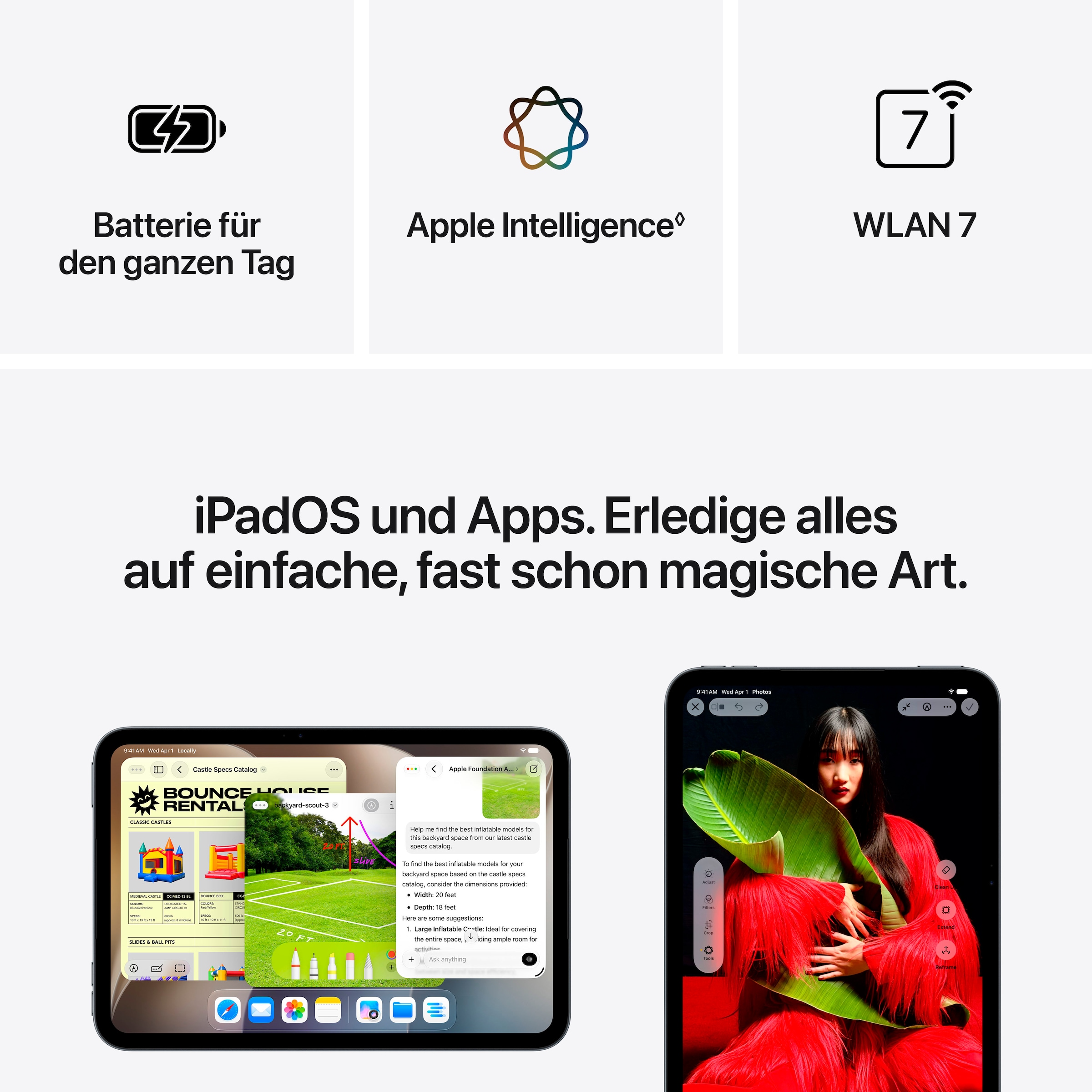 Apple Tablet »iPad mini Wi‑Fi« (21,59 cm / 8,5 ″) iPadOS Retina )