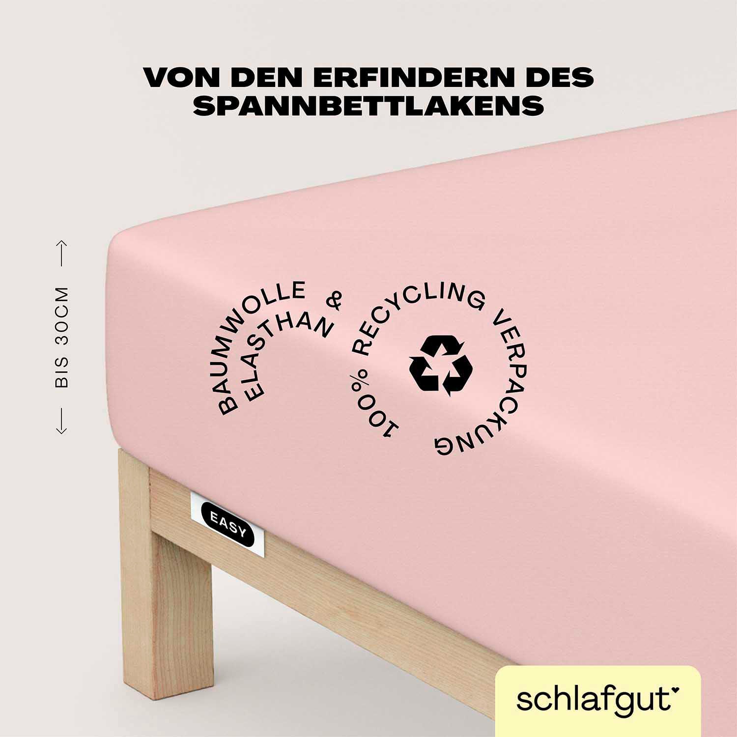Schlafgut Spannbettlaken »EASY Jersey Elasthan«, MADE IN GREEN by OEKO-TEX®