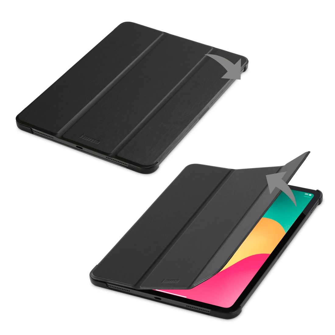 Hama Tablet-Hülle »Tablet Case für Apple iPad Pro 11" (2024), Schwarz«, robustes Material, mit Standfunktion und Magnetverschluss
