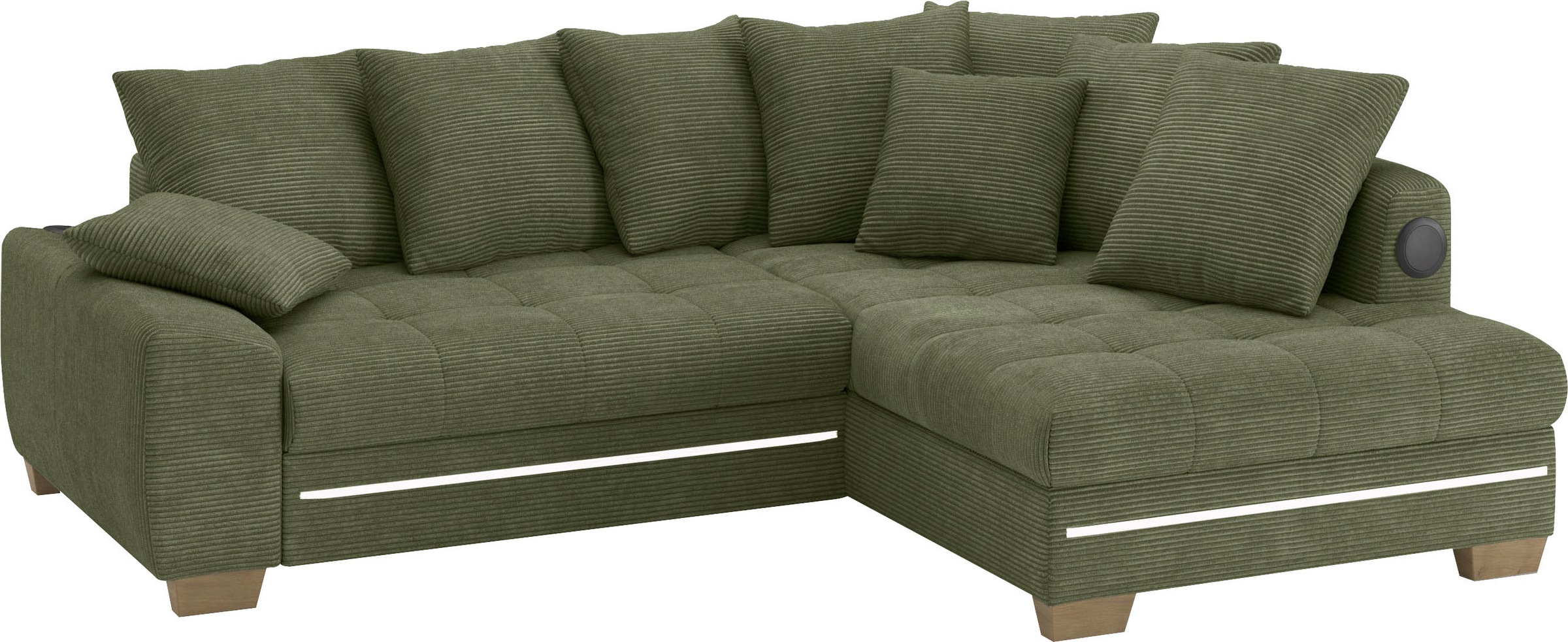 Mr. Couch Ecksofa »Nikita II, L-Form«, mit Kaltschaum, RGB-LED, Soundsystem günstig online kaufen